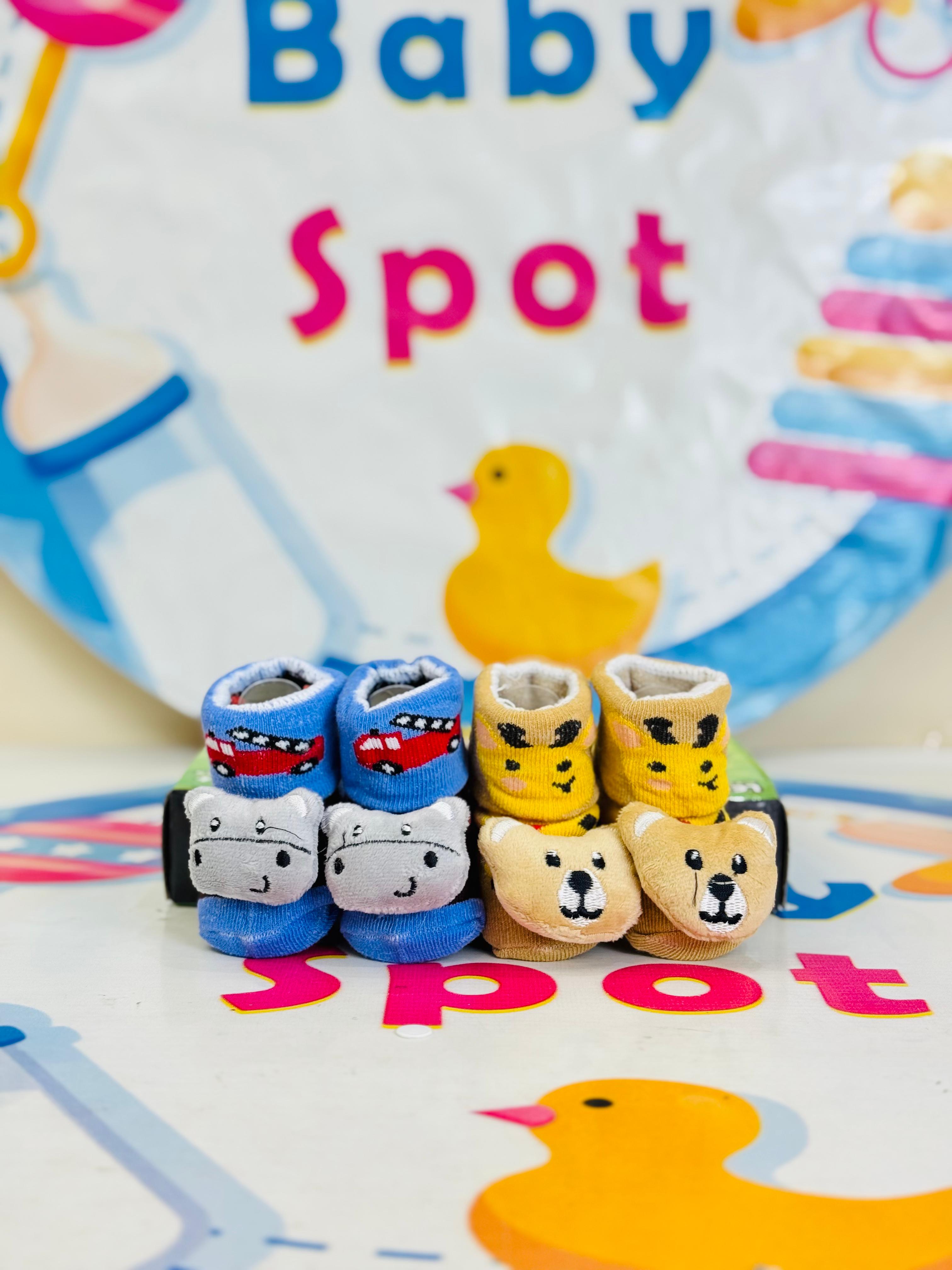 Bebe Fevor Branded Pack of 2 Socks Botties