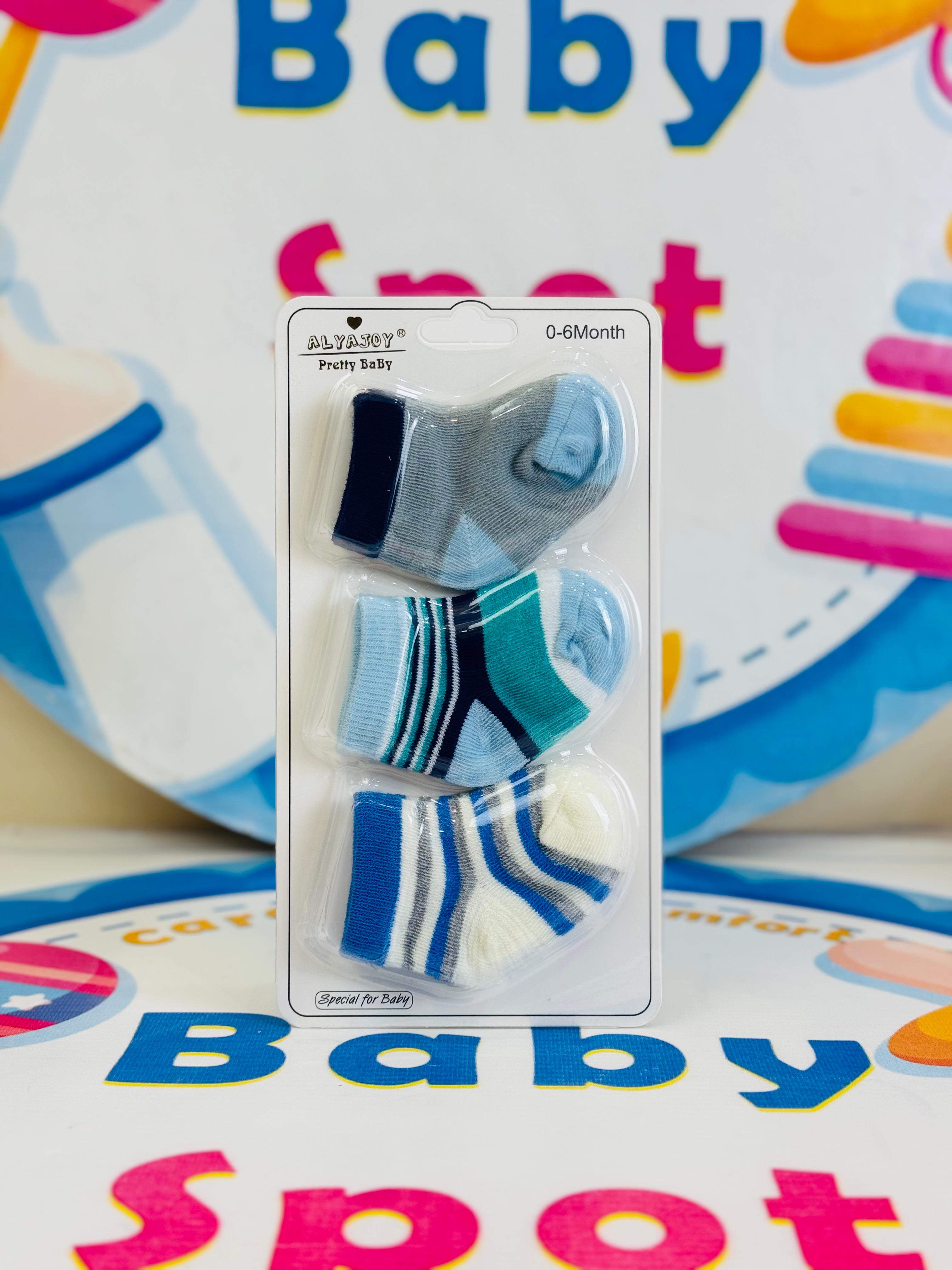 Hudson Baby –Set of 3 Socks for Newborns