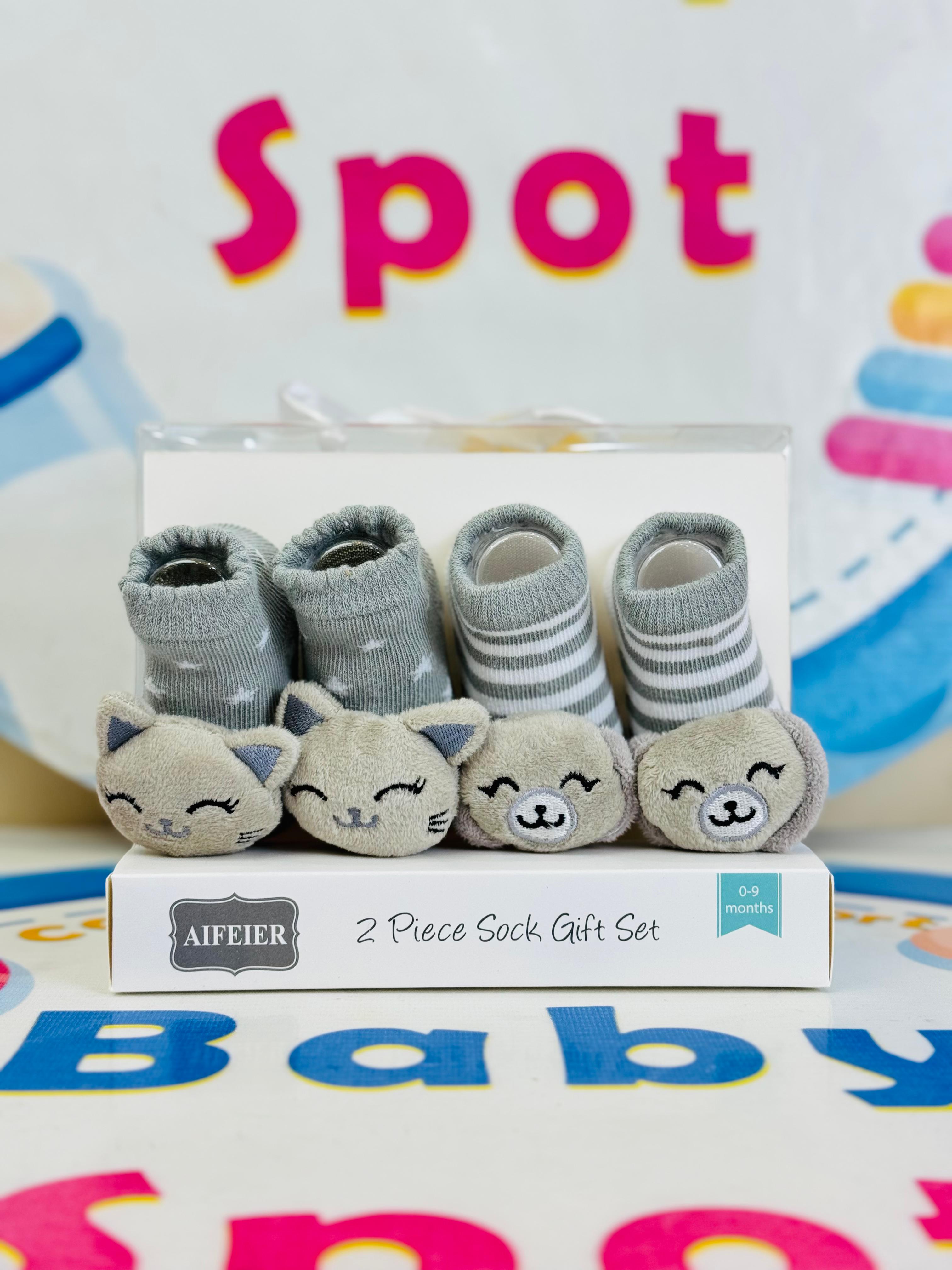 AIFEIER Branded Pack of 2 Socks Botties