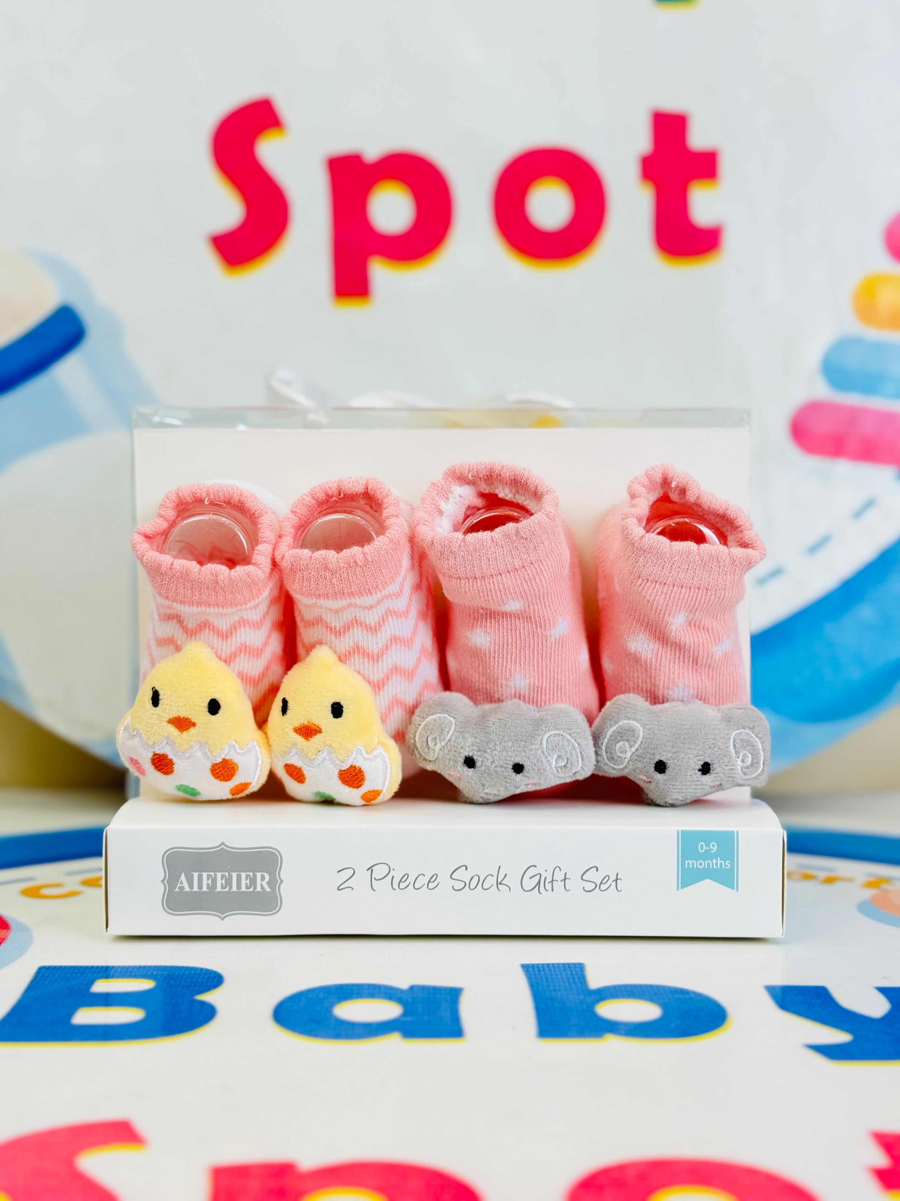 AIFEIER Branded Pack of 2 Socks Botties