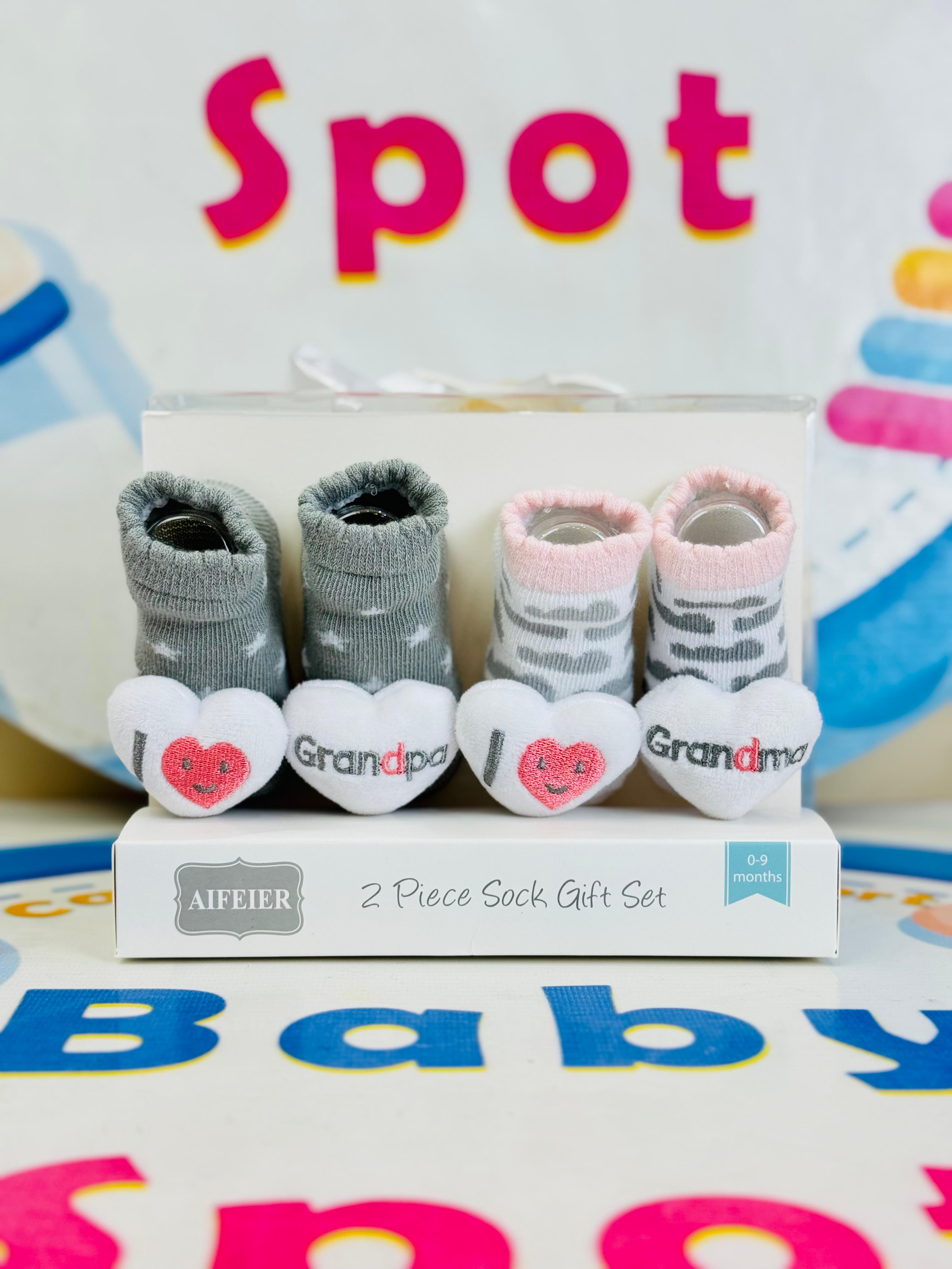 AIFEIER Branded Pack of 2 Socks Botties