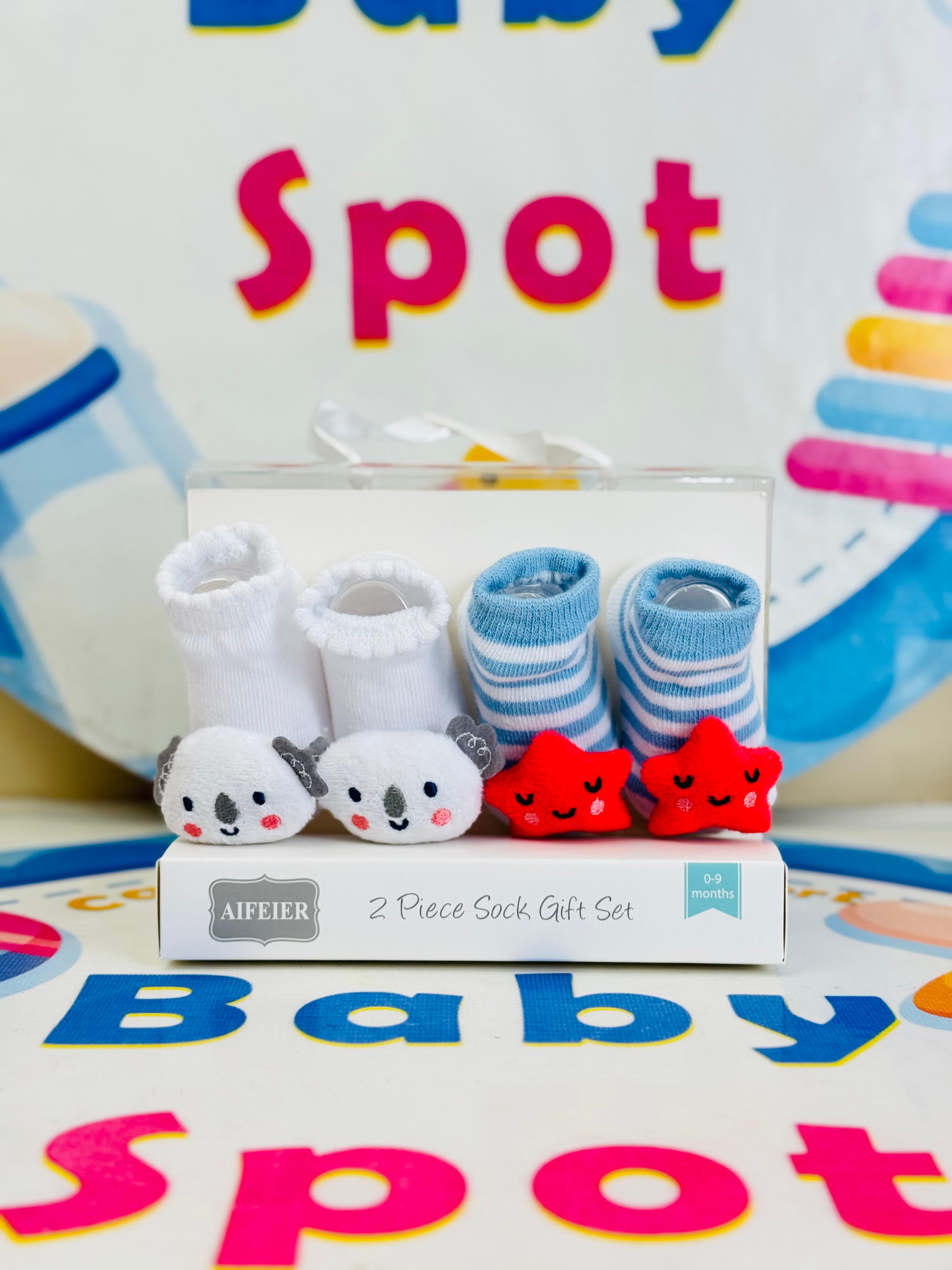 AIFEIER Branded Pack of 2 Socks Botties