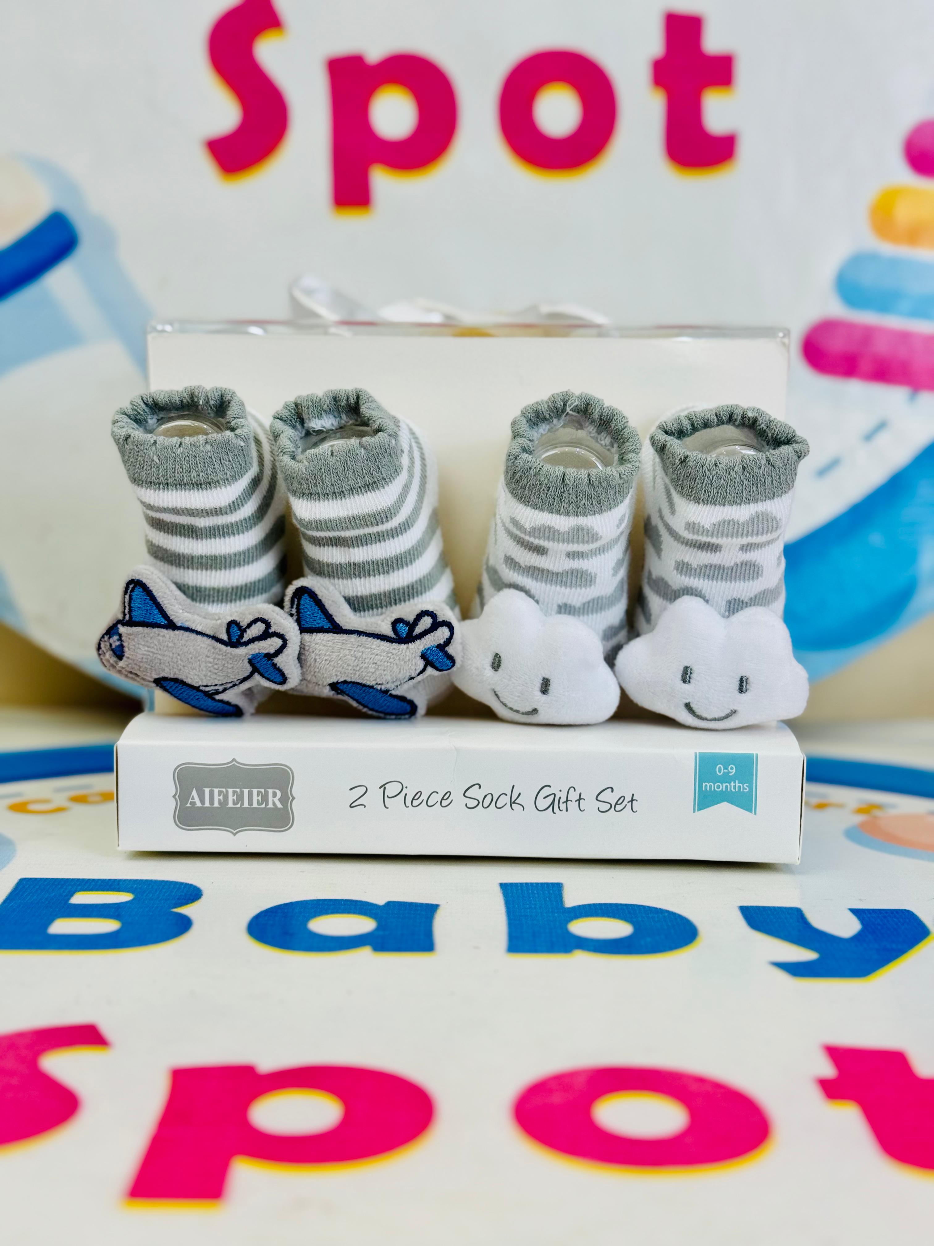 AIFEIER Branded Pack of 2 Socks Botties