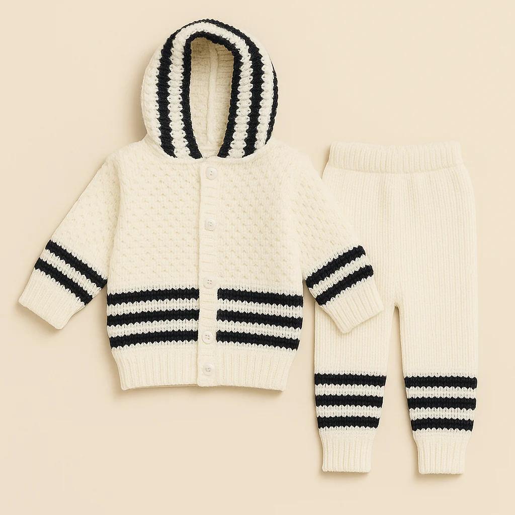 Woolen baby pajama suit(0 size)