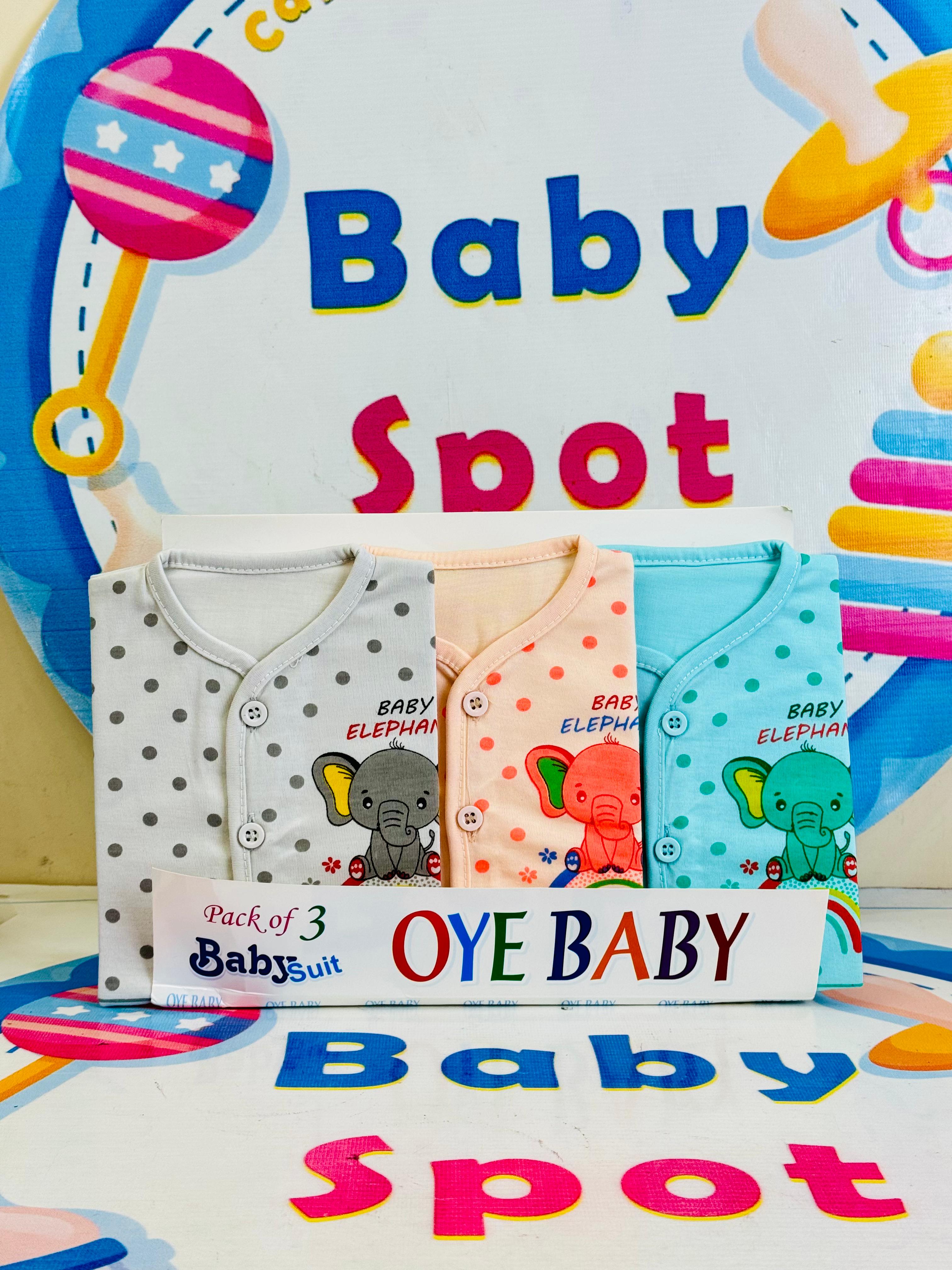 Baby Suits Set ā Pack of 3 with Matching Cap
