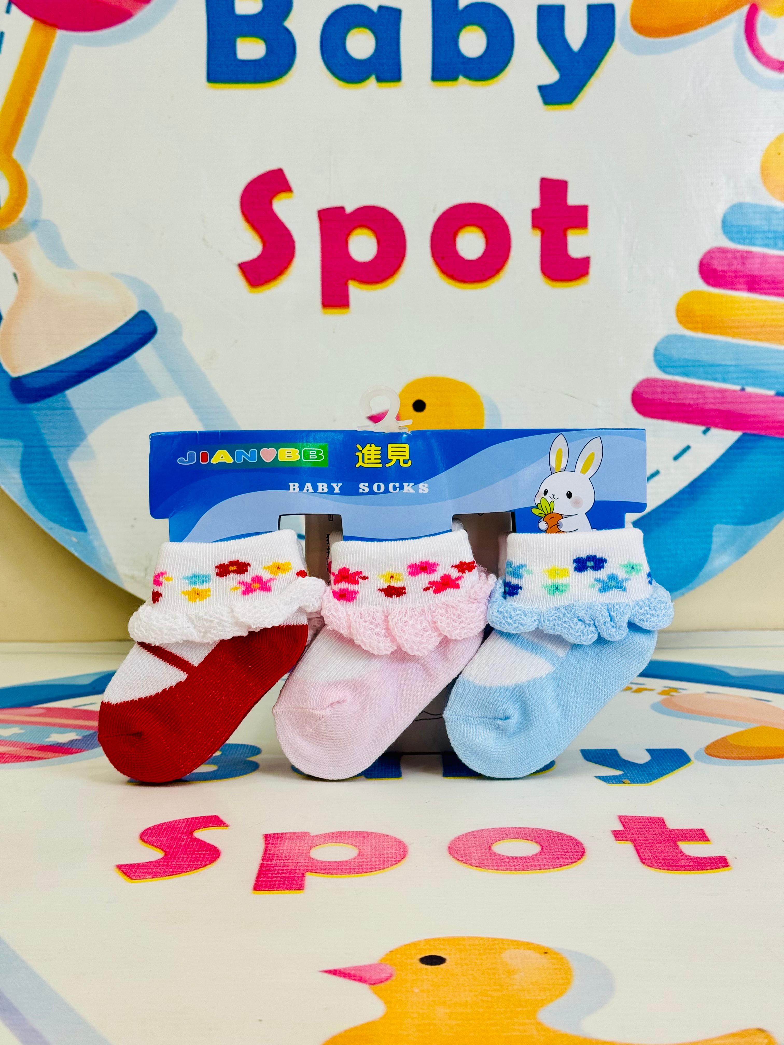 Baby –Set of 3 Socks for(0-12 months)
