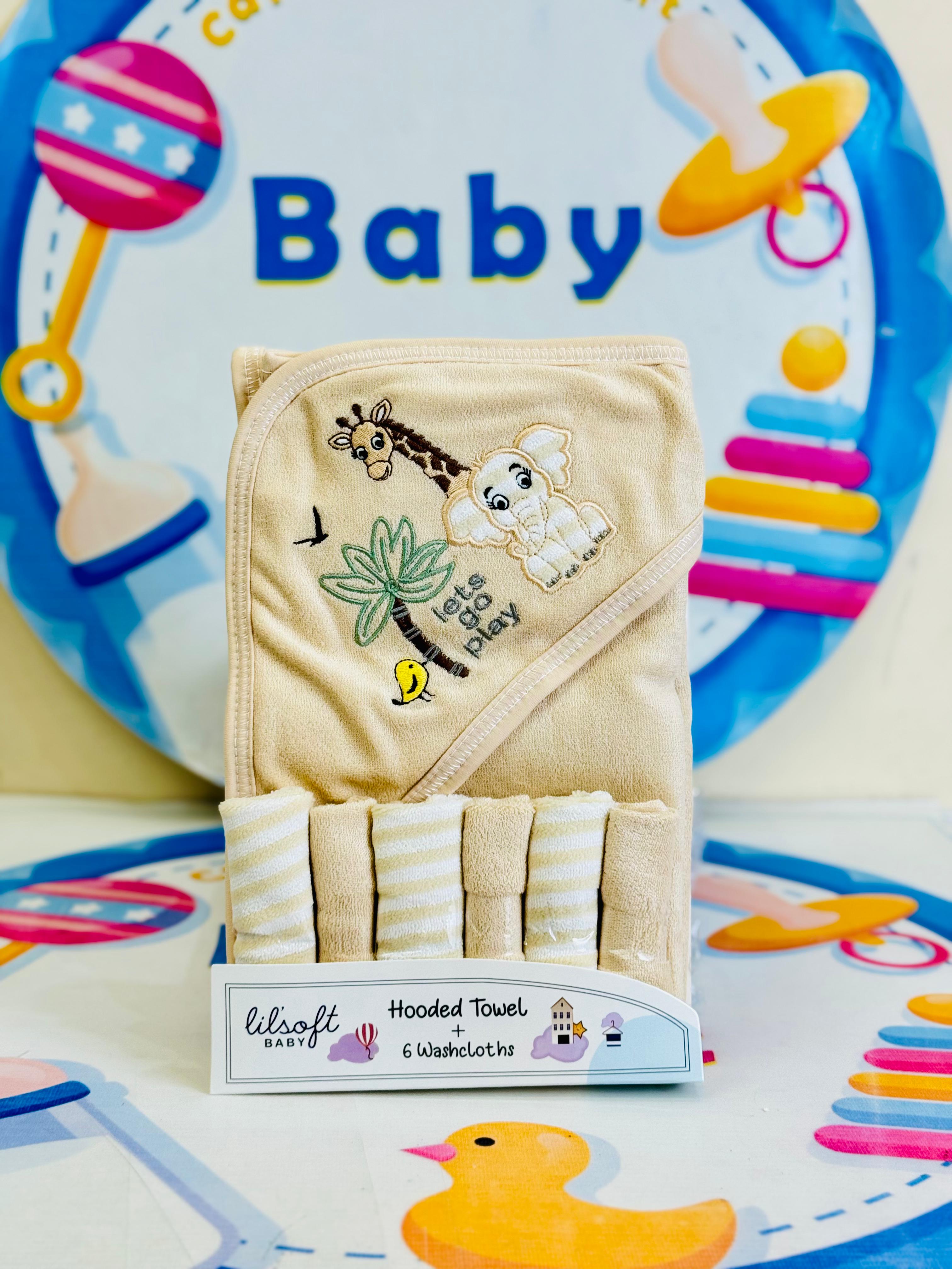 Lilsoft 7-Piece Baby Towel Set S