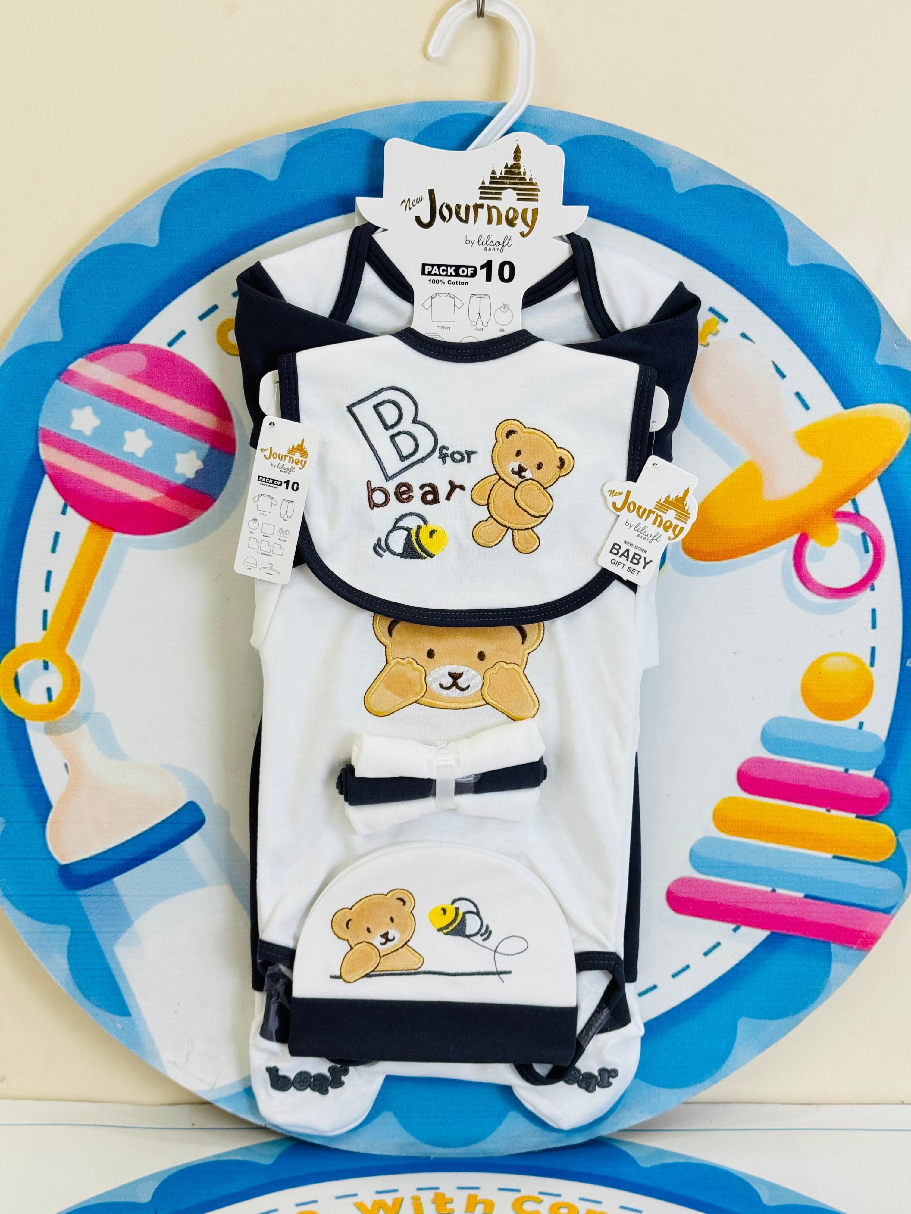 10 pcs baby starter set collection (black)