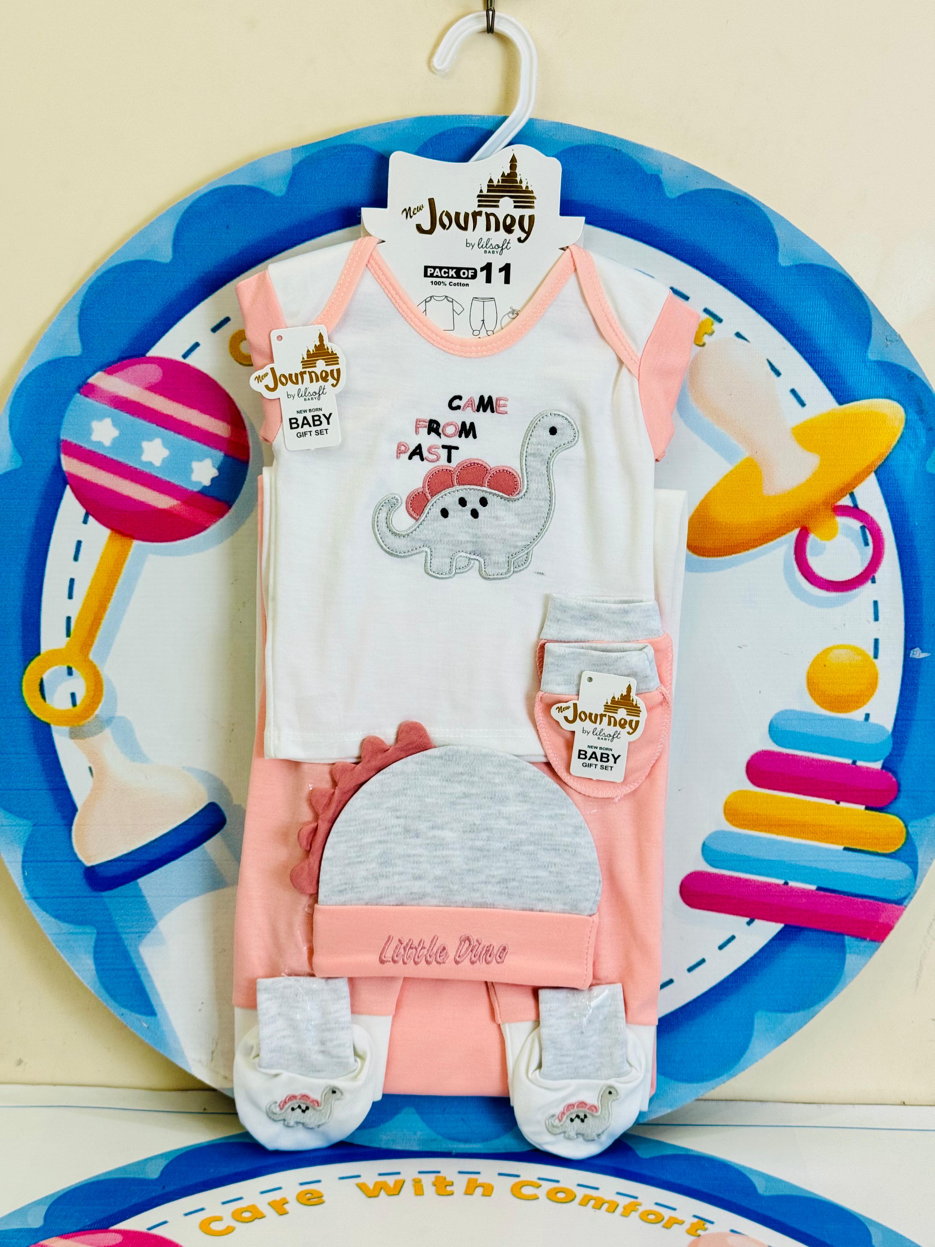 11 pcs baby starter set collection (Pink)