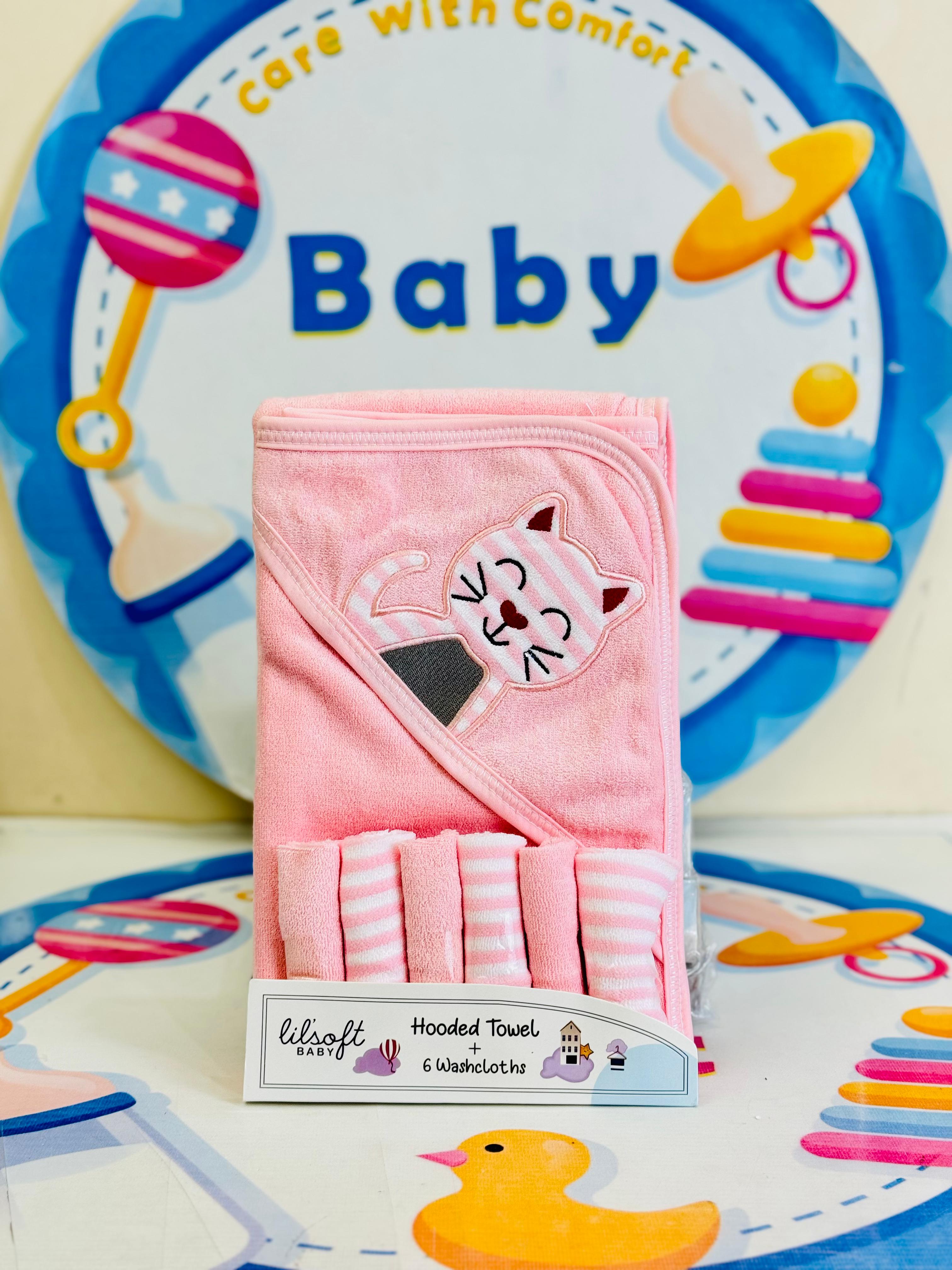 Lilsoft 7-Piece Baby Towel Set P