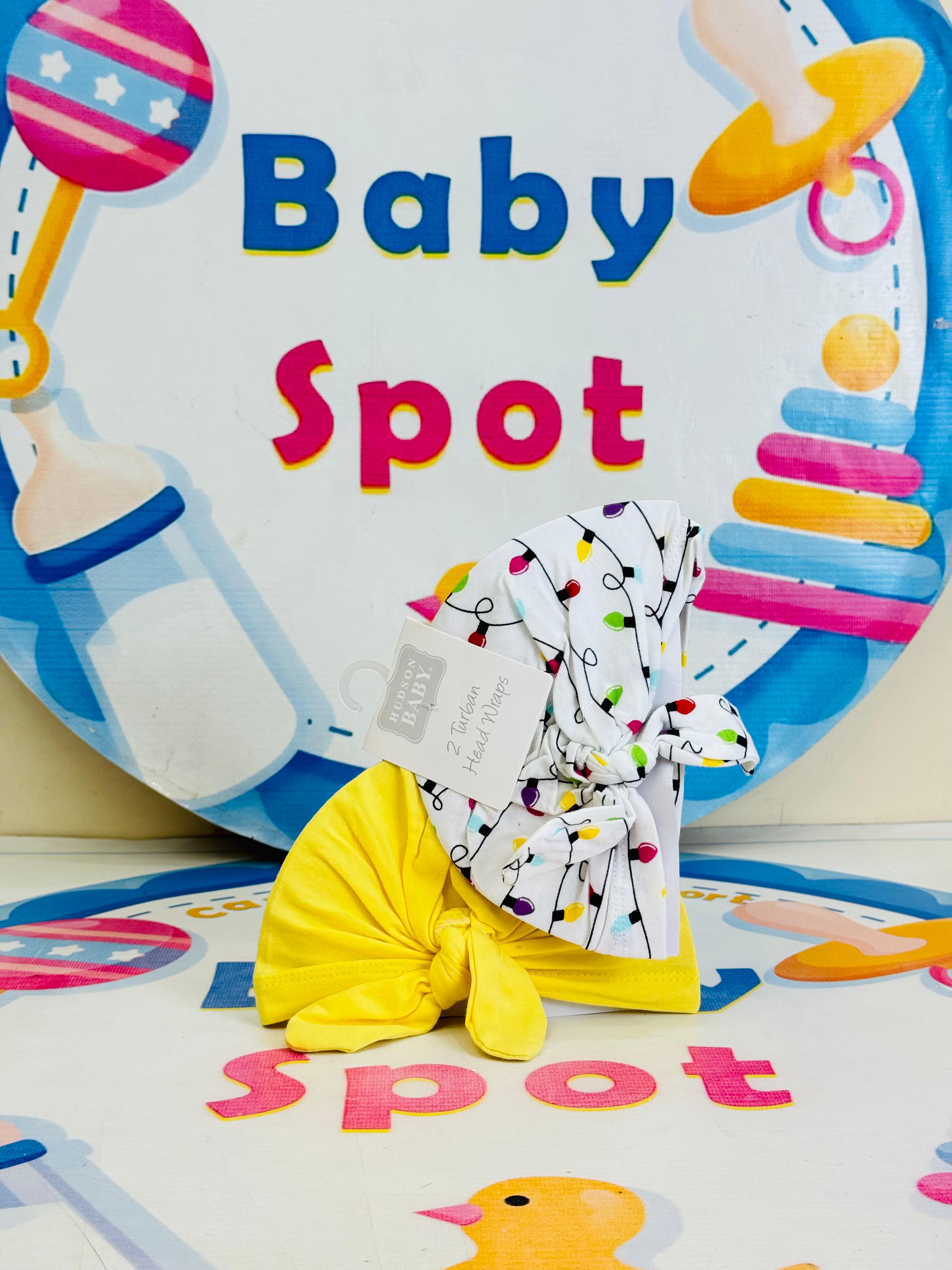 Baby Turban Caps β Set of 2 in Adorable Designs