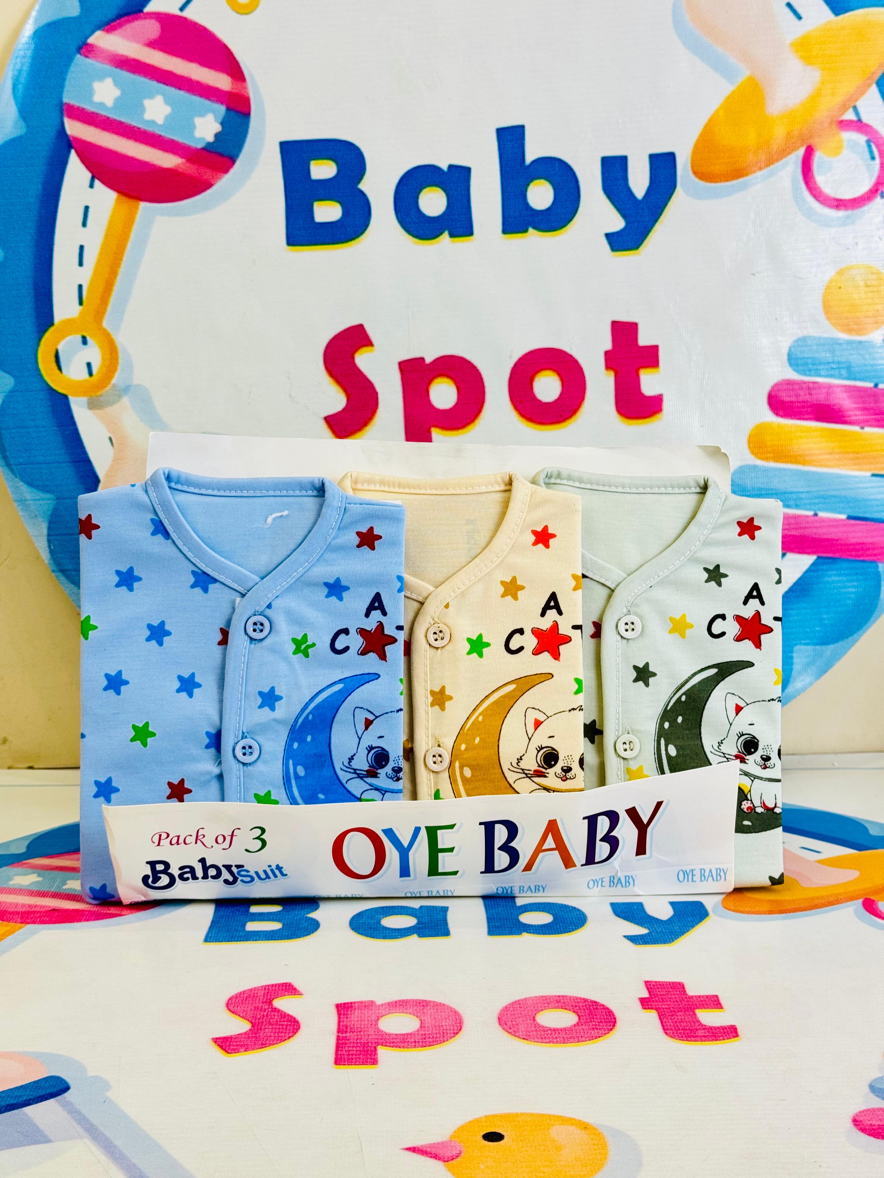 Baby Suits Set β Pack of 3 with Matching Cap