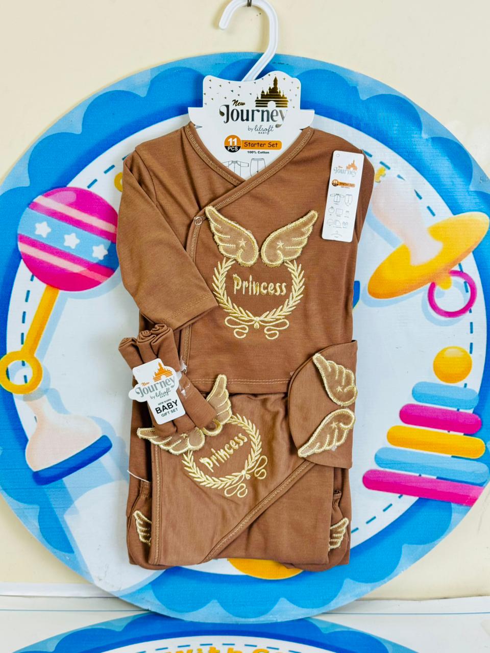 11 pcs baby starter set collection (brown)