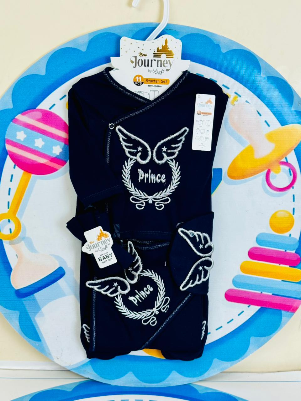 11 pcs baby starter set collection (Navy)