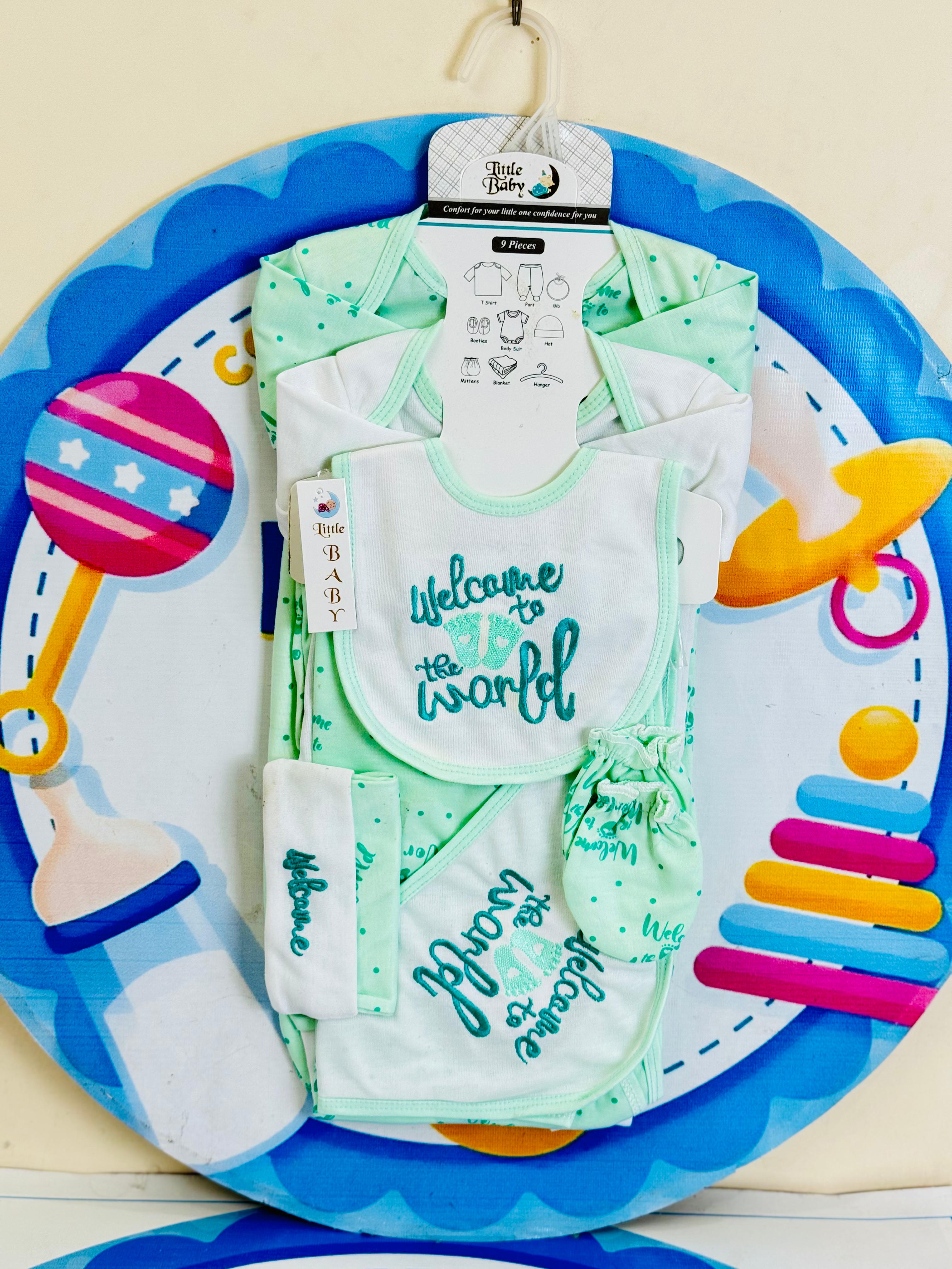 Baby 9-Piece Starter Set Welcome to the World