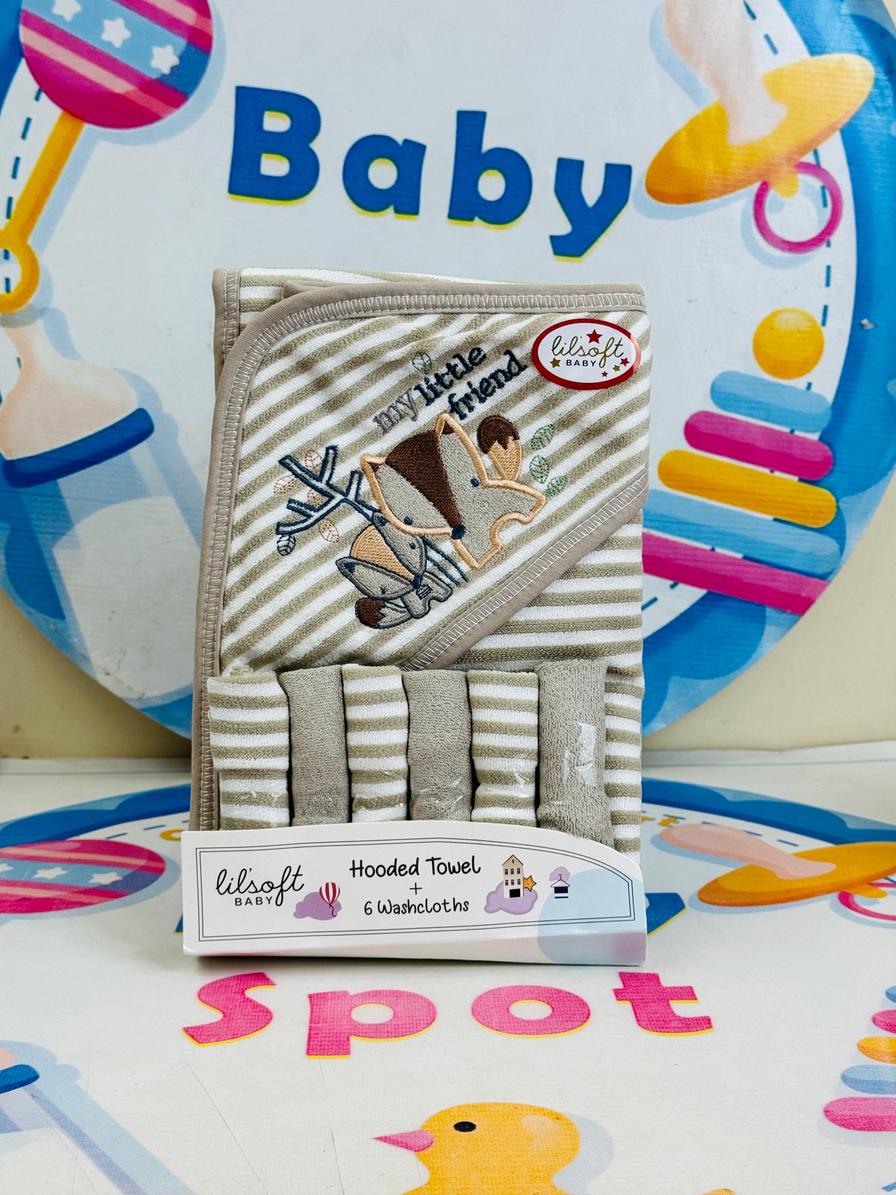 Sunnoozy's 7-Piece Baby Towel Set