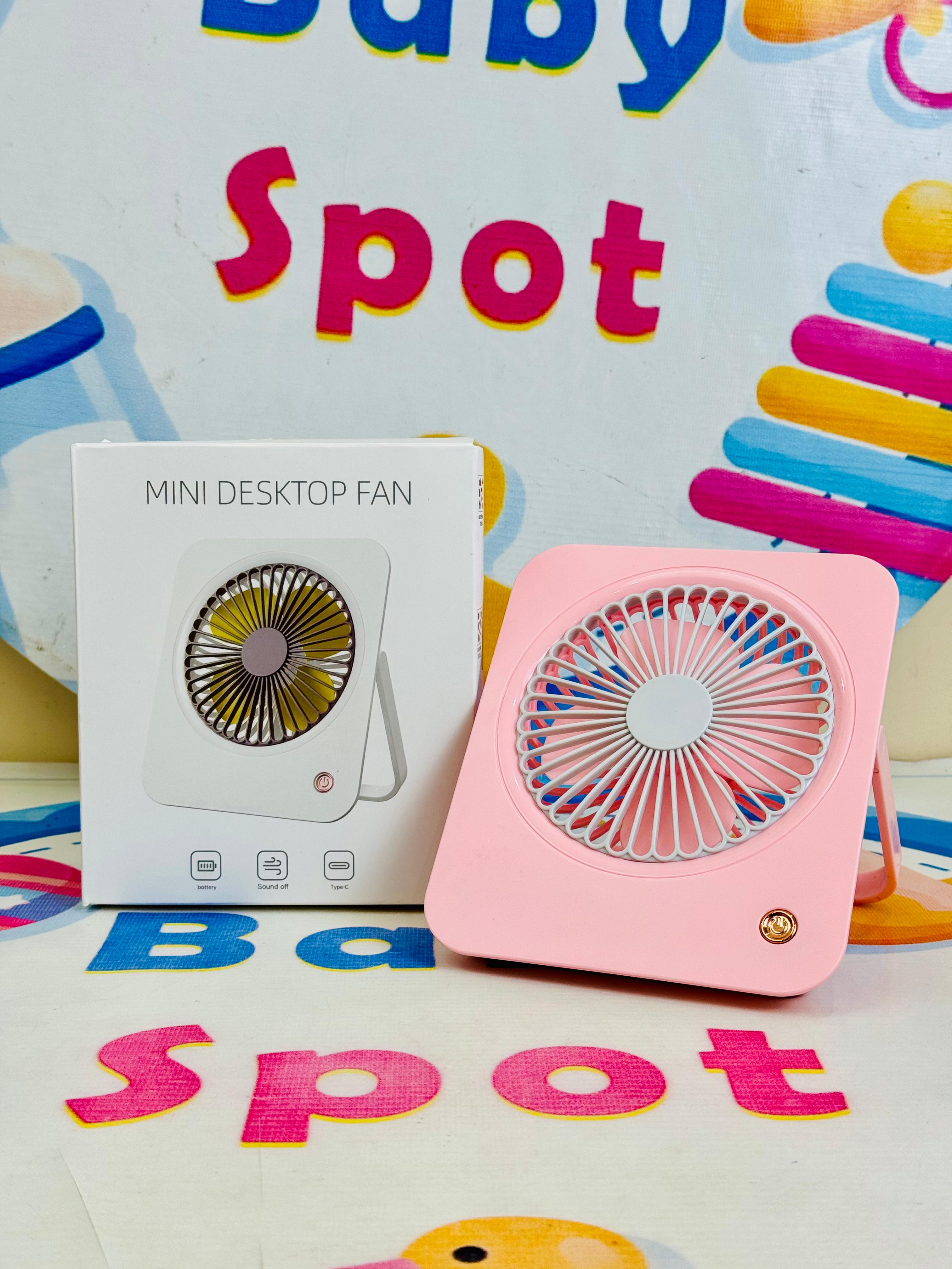 Mini rechargeable electric desk fan