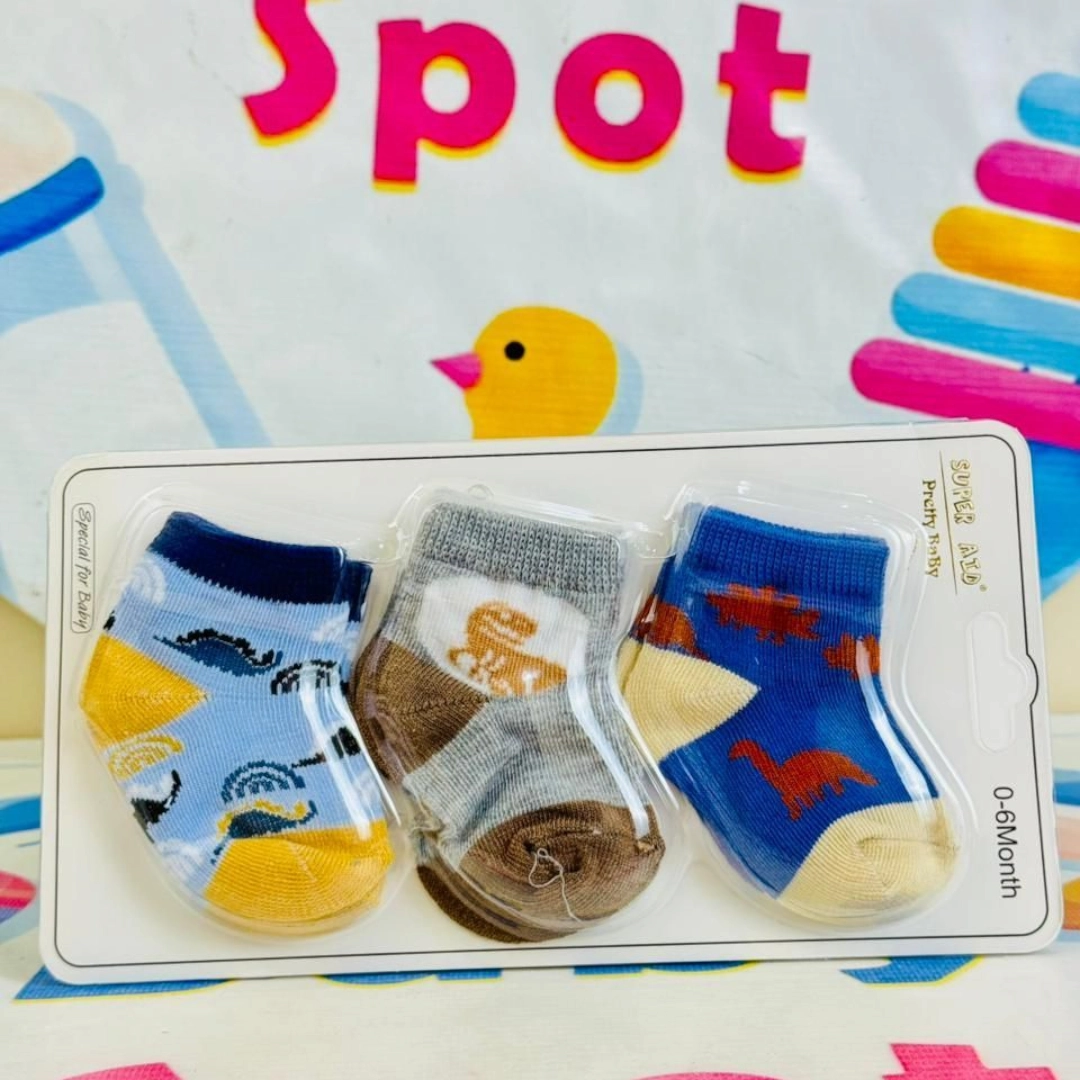 Hudson Baby –Set of 3 Socks for Newborns