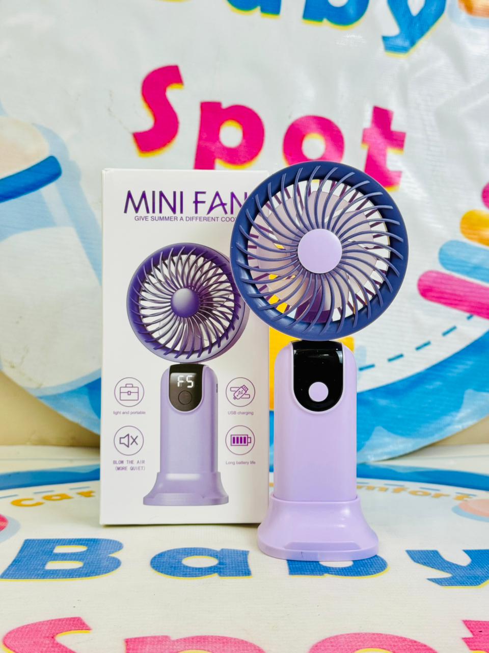 Mega Foldable rechargeable electric hand fans(digital display)