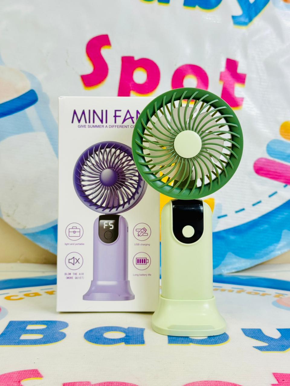 Mega Foldable rechargeable electric hand fans(digital display)