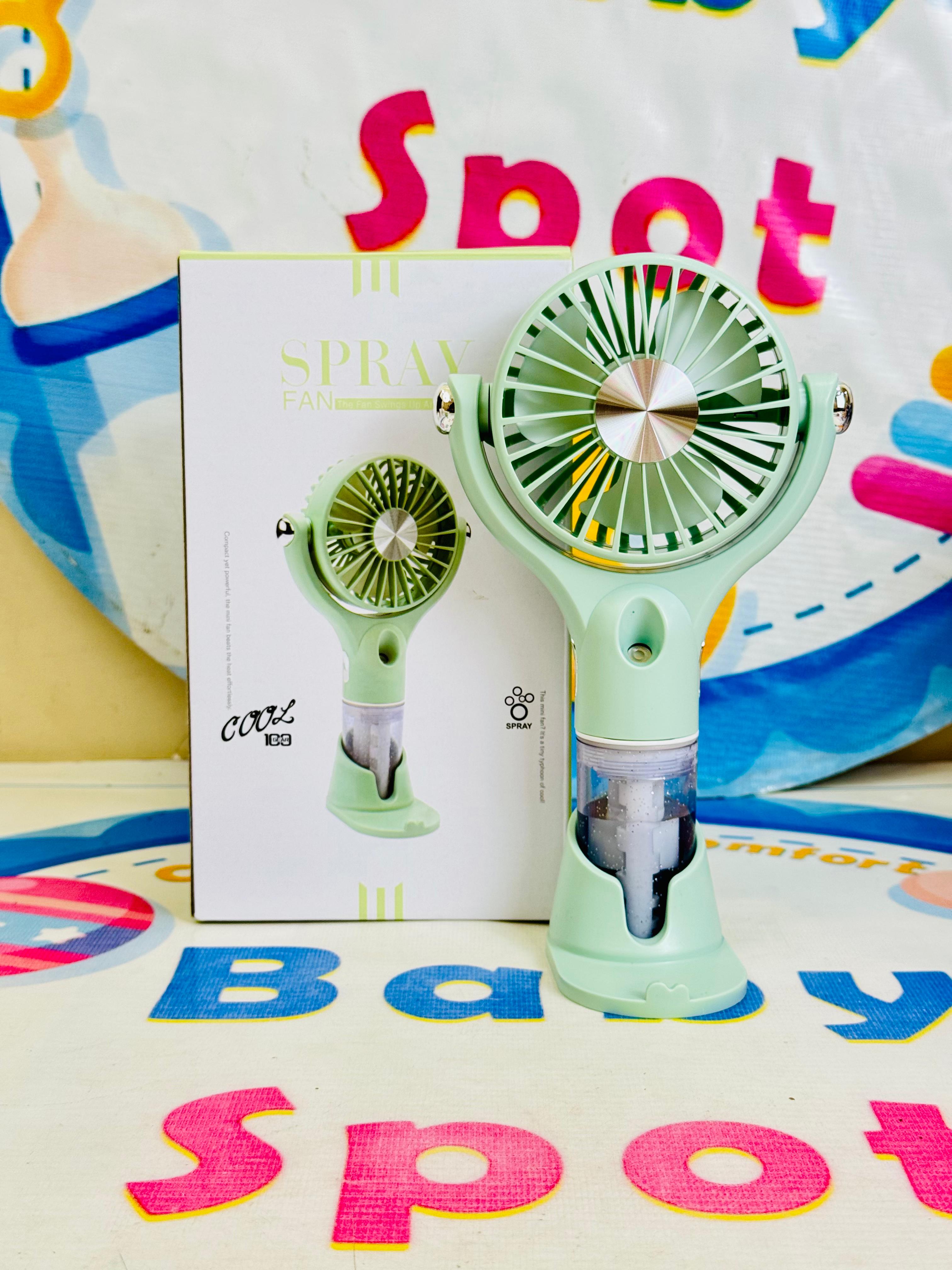 Mega electric hand fans with mist