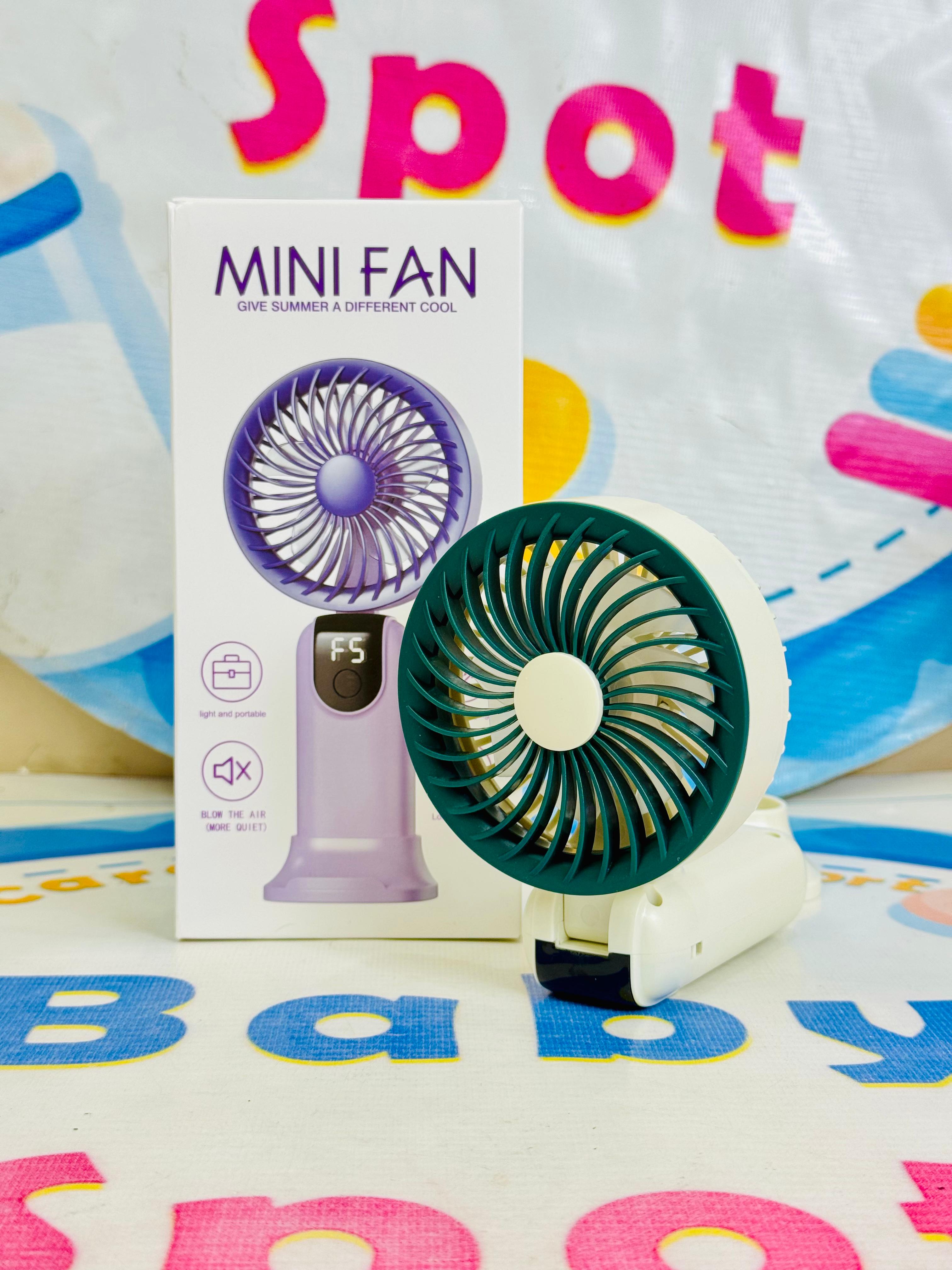 Mega Foldable rechargeable electric hand fans(digital display)