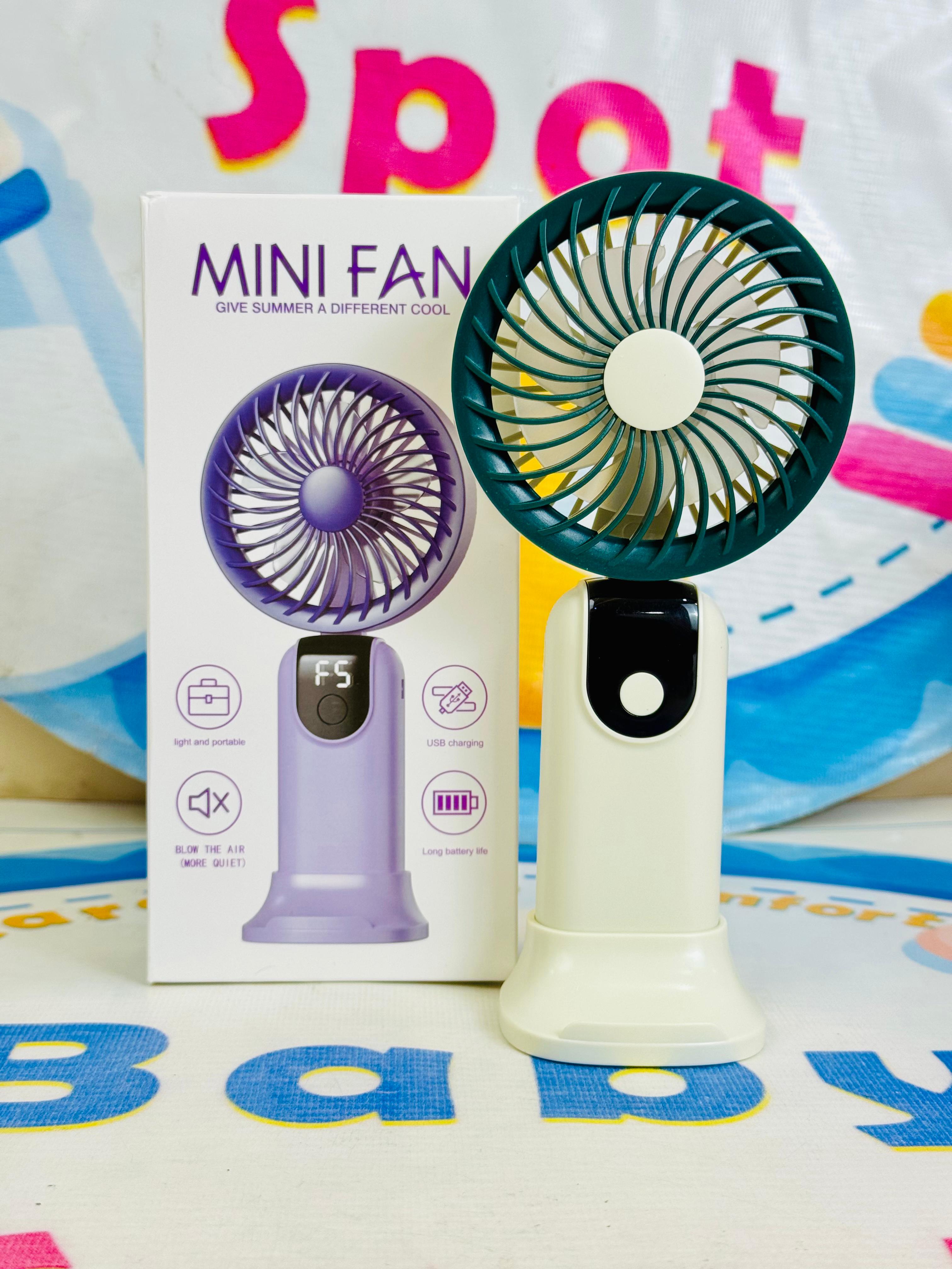 Mega Foldable rechargeable electric hand fans(digital display)