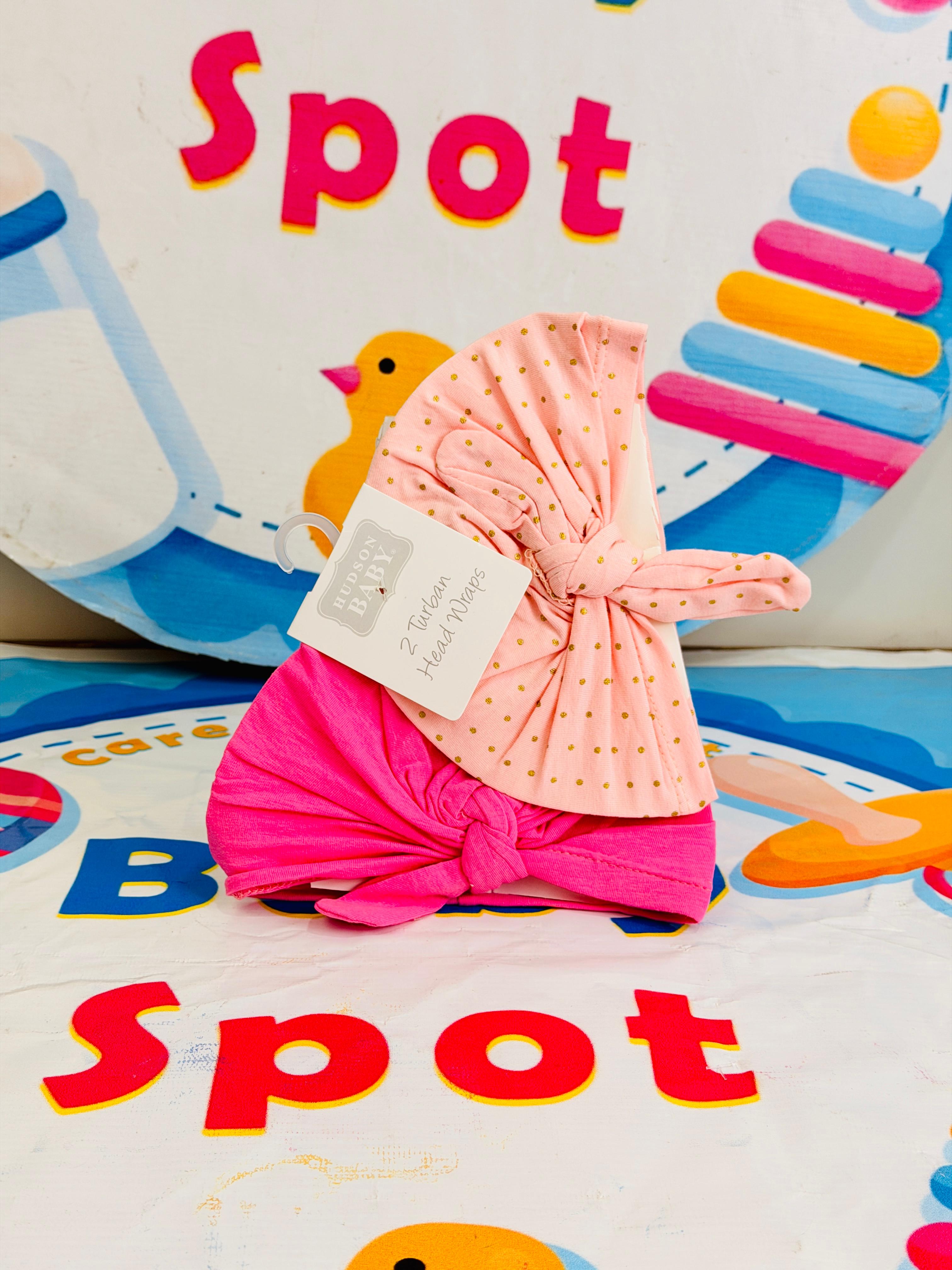 Baby Turban Caps β Set of 2 in Adorable Designs