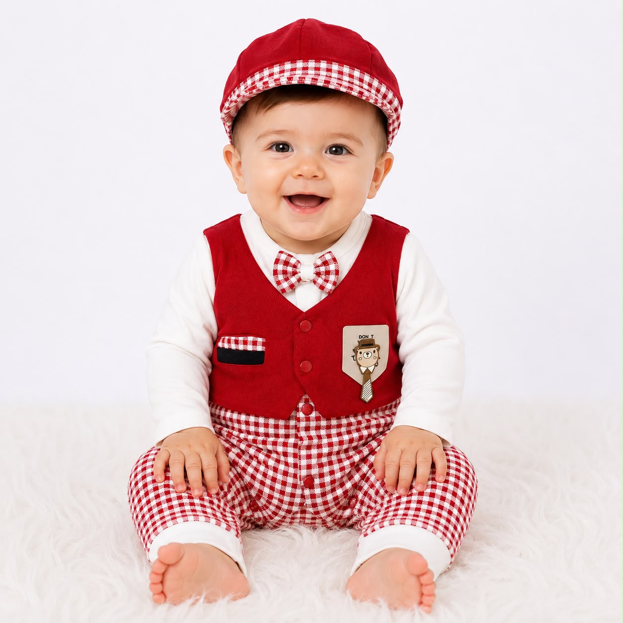 Blended Cotton Bear Romper β Available in 3 Beautiful Colors