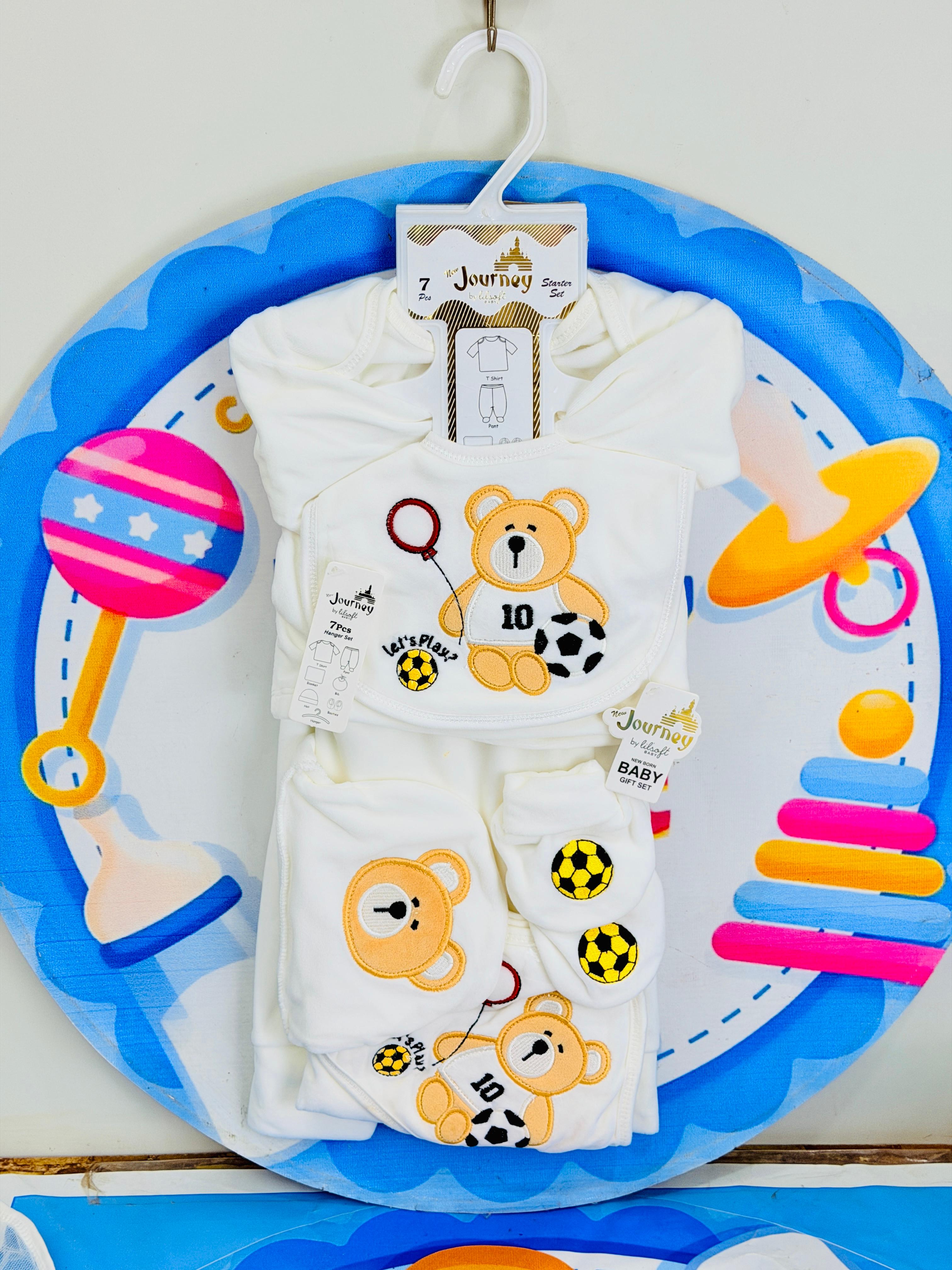7 Pcs Winter velvet Baby Starter Set β Warm & Cozy