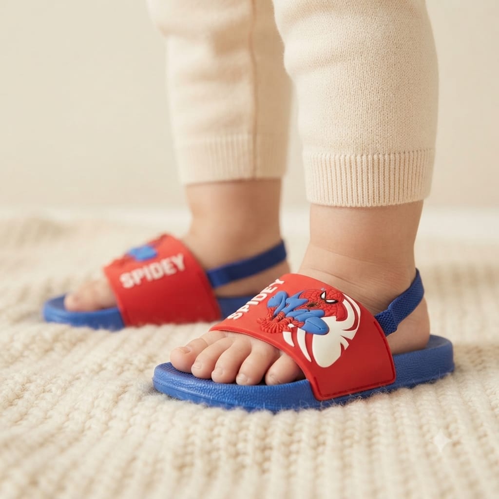 spiderman slides, spider man sandals, kids superhero slippers, boys sandals, kids slides, cartoon slippers, toddler sandals, eva sandals, anti slip slippers, children footwear, superhero shoes, boys slippers, summer sandals, lightweight slides, kids fashion, casual sandals, back strap slippers