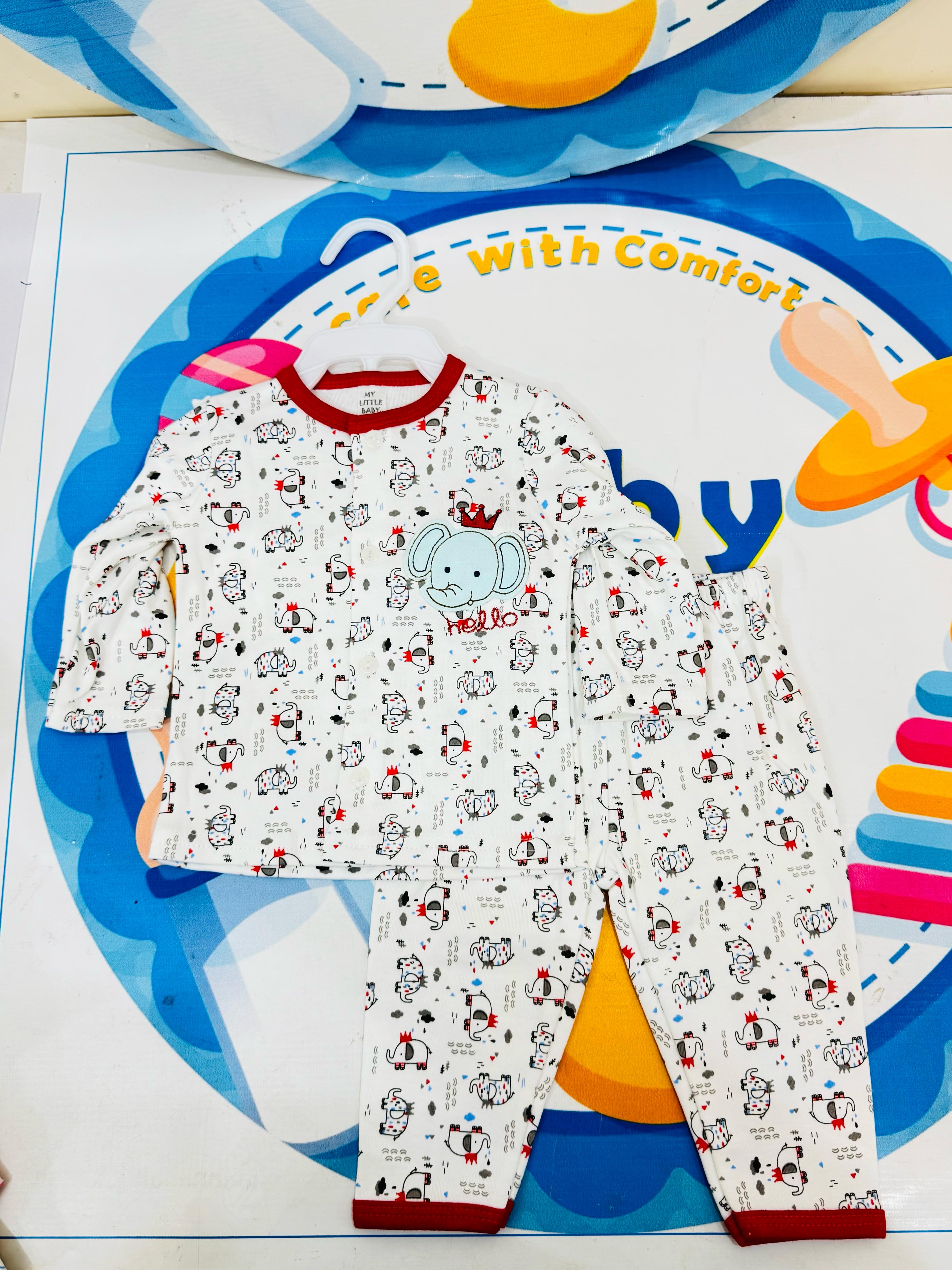 Baby Premium Cotton Pajama Suits – Soft, Safe & Stylish Sleepwear for Your Little One
Give your baby the comfort of trusted Thai quality with the premium pajama suits collection – now available in Pakistan! Made from 100% soft cotton, these adorable pajama suits are ideal for newborns and infants, providing cozy nights and breathable comfort during the day.
🍼 Product Highlights:
✅ Original Brand – Made in Thailand
✅ 100% Cotton Fabric – Breathable, ultra-soft & skin-friendly
✅ Adorable Prints & Pastel C