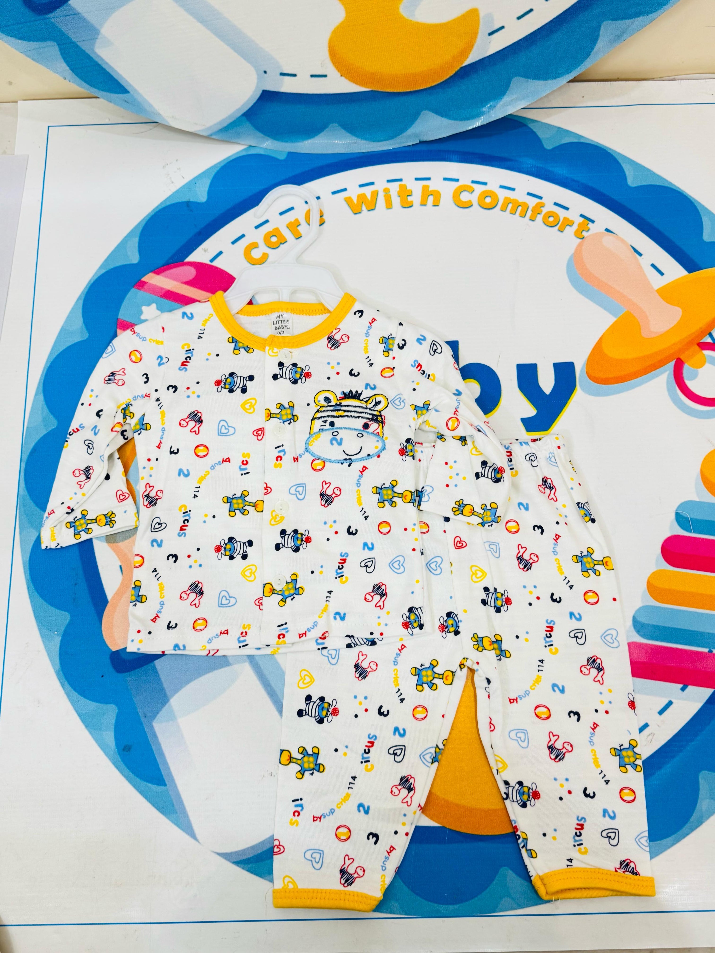 Baby Premium Cotton Pajama Suits – Soft, Safe & Stylish Sleepwear for Your Little One
Give your baby the comfort of trusted Thai quality with the premium pajama suits collection – now available in Pakistan! Made from 100% soft cotton, these adorable pajama suits are ideal for newborns and infants, providing cozy nights and breathable comfort during the day.
🍼 Product Highlights:
✅ Original Brand – Made in Thailand
✅ 100% Cotton Fabric – Breathable, ultra-soft & skin-friendly
✅ Adorable Prints & Pastel C