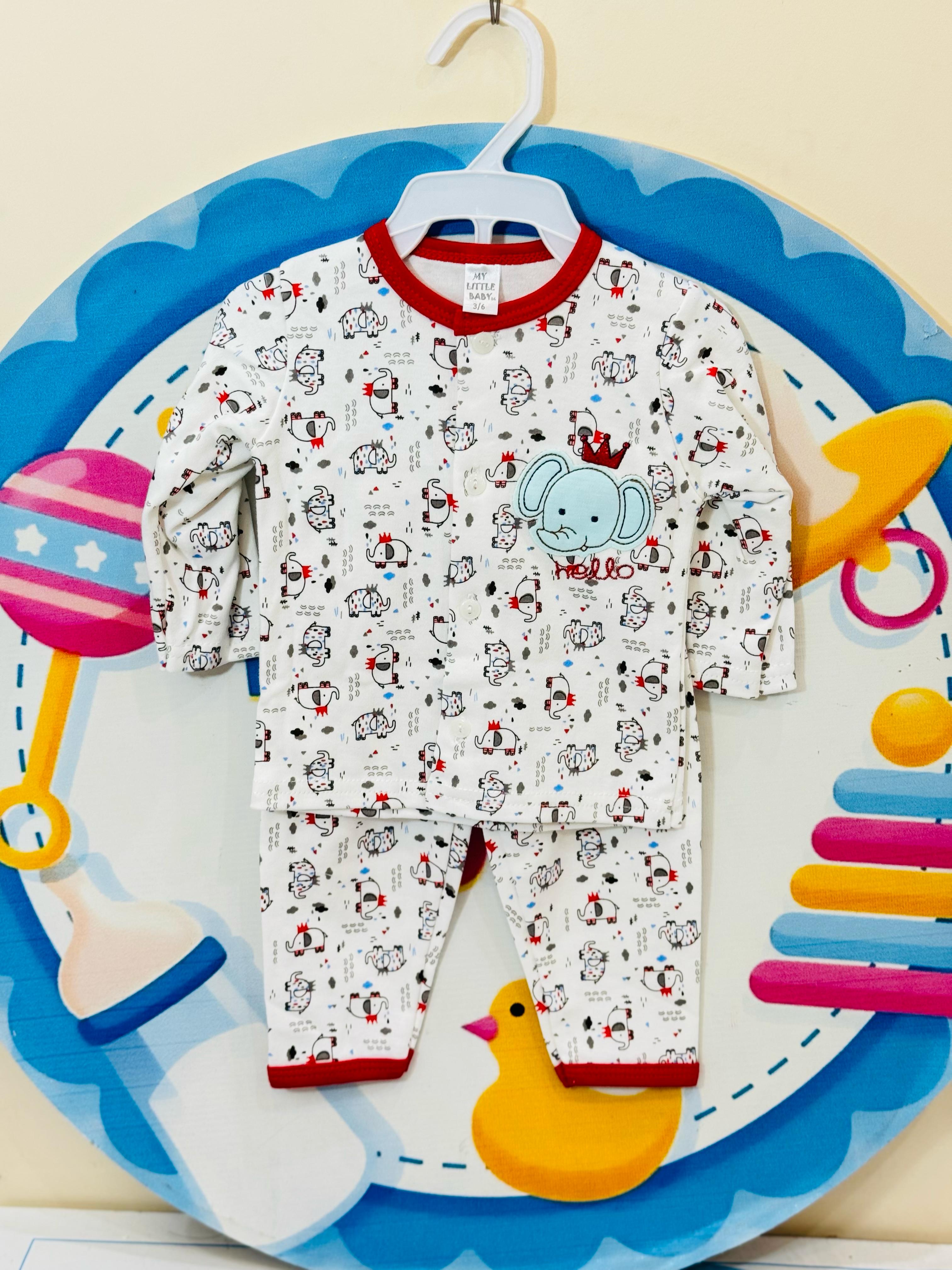 Baby Premium Cotton Pajama Suits – Soft, Safe & Stylish Sleepwear for Your Little One
Give your baby the comfort of trusted Thai quality with the premium pajama suits collection – now available in Pakistan! Made from 100% soft cotton, these adorable pajama suits are ideal for newborns and infants, providing cozy nights and breathable comfort during the day.
🍼 Product Highlights:
✅ Original Brand – Made in Thailand
✅ 100% Cotton Fabric – Breathable, ultra-soft & skin-friendly
✅ Adorable Prints & Pastel C