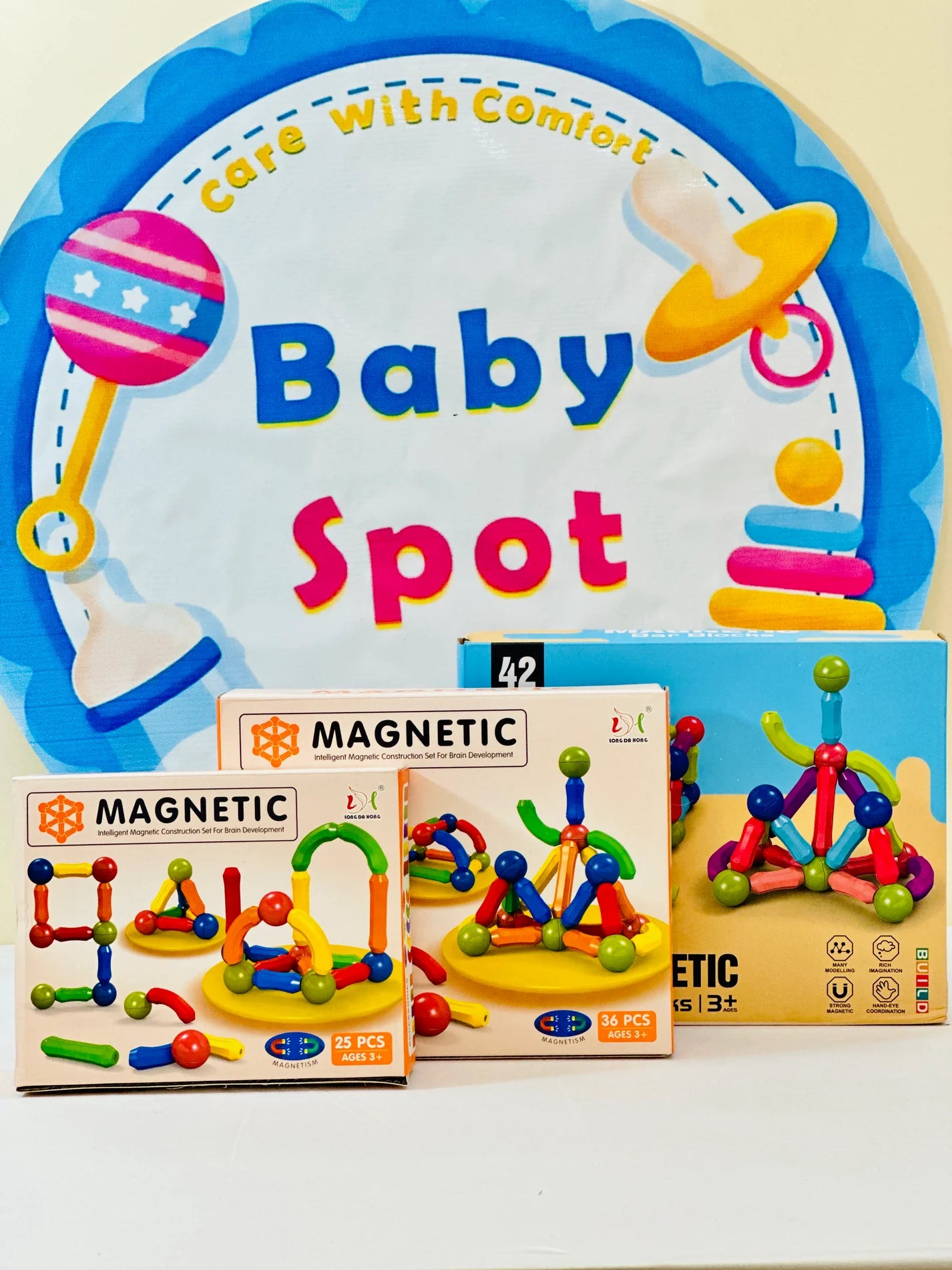 š Discover Our Kids Magnetic Building Blocks Collectionš
Our imported range of magnetic building blocks is perfect for fostering creativity and enhancing learning in your little one. These vibrant, engaging blocks are designed to develop fine motor skills, spatial awareness, and cognitive abilities, making playtime both fun and educational.
š¹Key Features:
⨠Safe & Non-Toxic Materials
⨠Strong Magnetic Connections
⨠Bright Colors & Fun Shapes
⨠Promotes STEM Learning & Creativity
⨠Dura