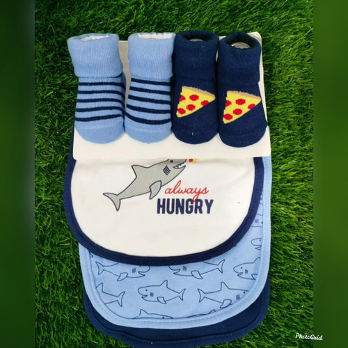 BABY BIBS-HUDSON BRAND-PACK OF 5