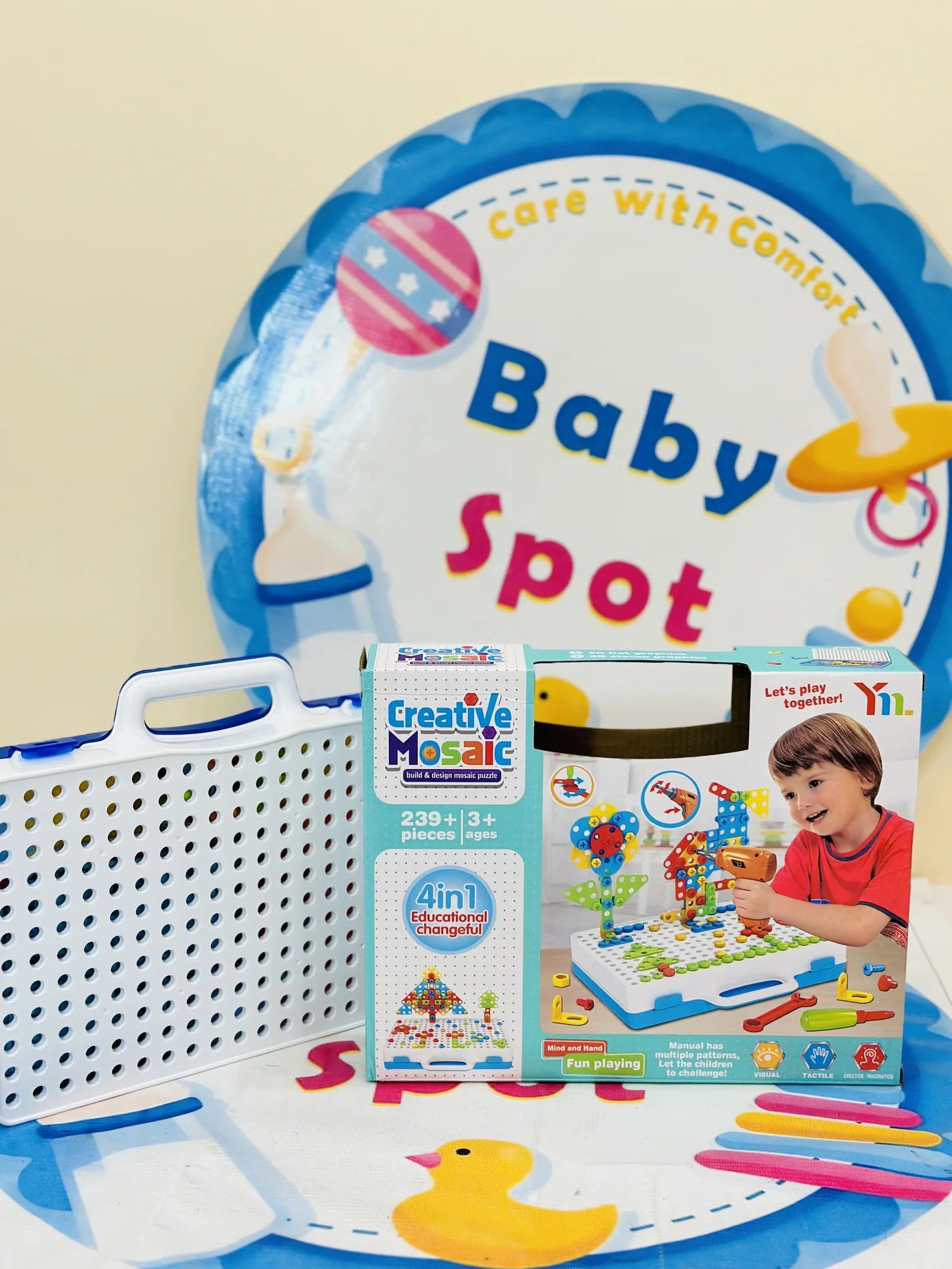 STEM Creative Design Assembling Nut Combination Toys With Drill Play – 249 pieces