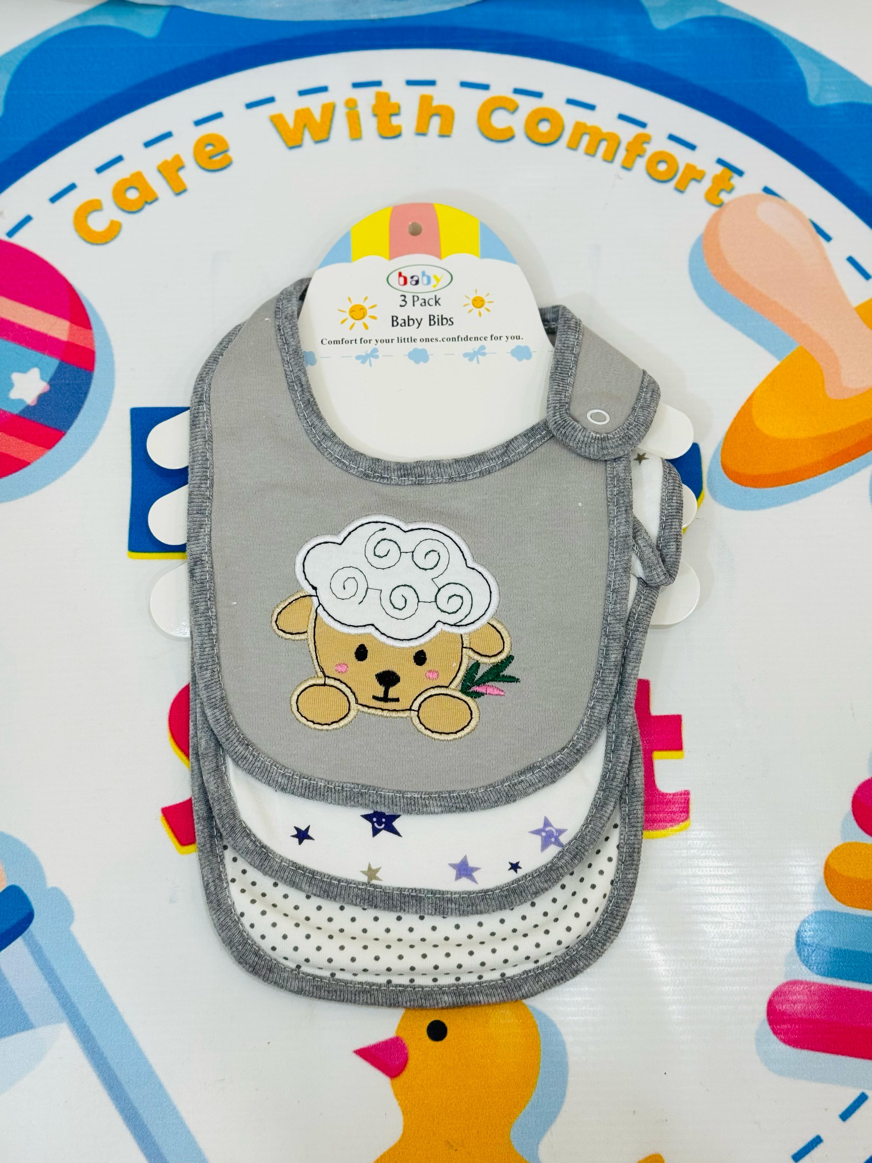 ๐ถโจ Premium Baby Bibs Set of 3 โ Thailand Quality ๐ฏ
Upgrade your babyโs mealtime in style with our imported baby bibs set, crafted with love and care from Thailand's finest babywear standards. Designed for maximum comfort, cleanliness, and cuteness!
๐น Pack of 3 adorable bibs โ perfect for daily use
๐น Soft, skin-friendly & absorbent material
๐น Cute character designs in baby girl, boy & unisex themes
๐น Easy snap-on closure for a secure and comfy fit
๐น Durable stitching & washable fabric โ long-lasting
