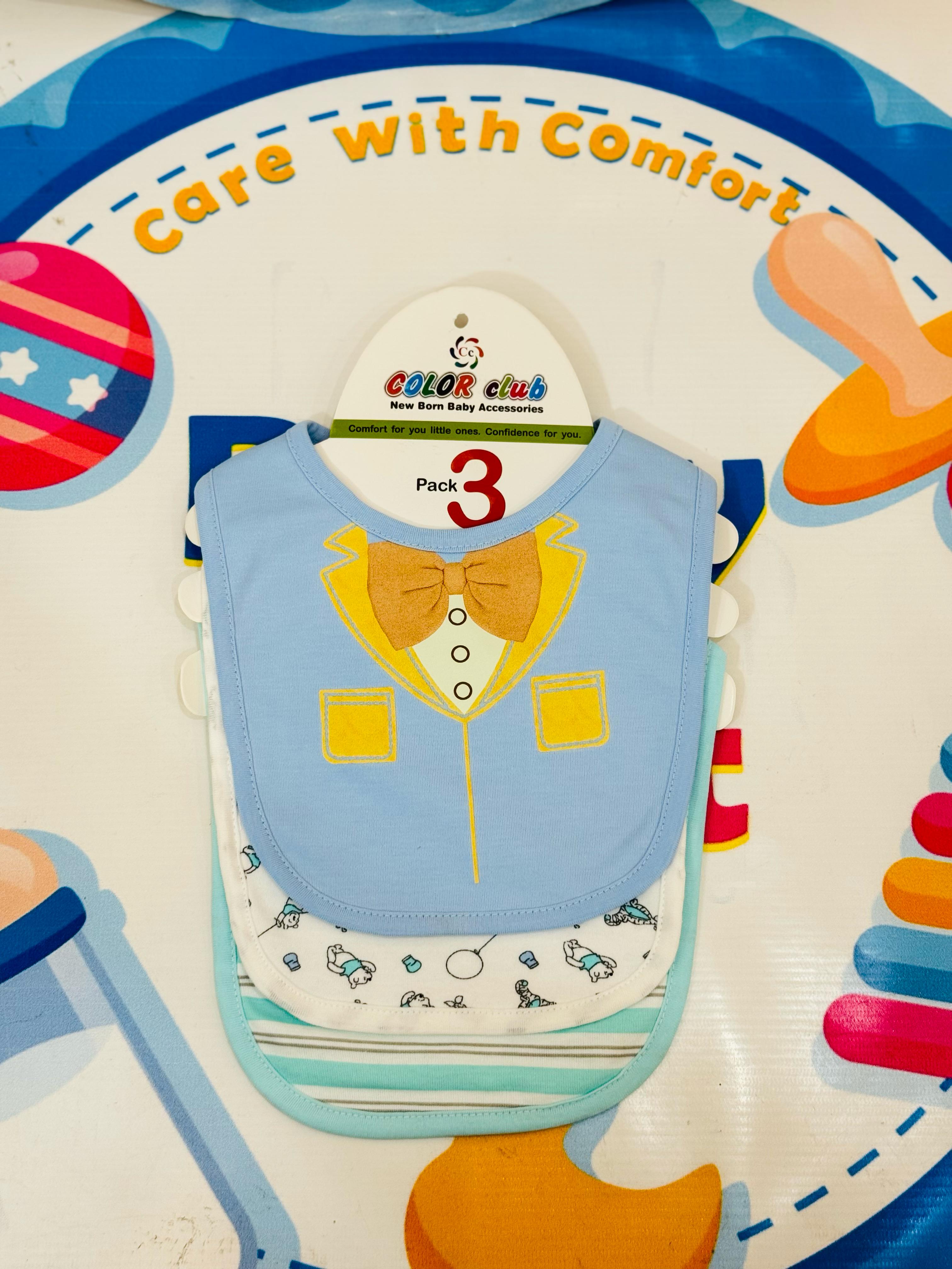 ๐ถโจ Premium Baby Bibs Set of 3 โ Thailand Quality ๐ฏ
Upgrade your babyโs mealtime in style with our imported baby bibs set, crafted with love and care from Thailand's finest babywear standards. Designed for maximum comfort, cleanliness, and cuteness!
๐น Pack of 3 adorable bibs โ perfect for daily use
๐น Soft, skin-friendly & absorbent material
๐น Cute character designs in baby girl, boy & unisex themes
๐น Easy snap-on closure for a secure and comfy fit
๐น Durable stitching & washable fabric โ long-lasting