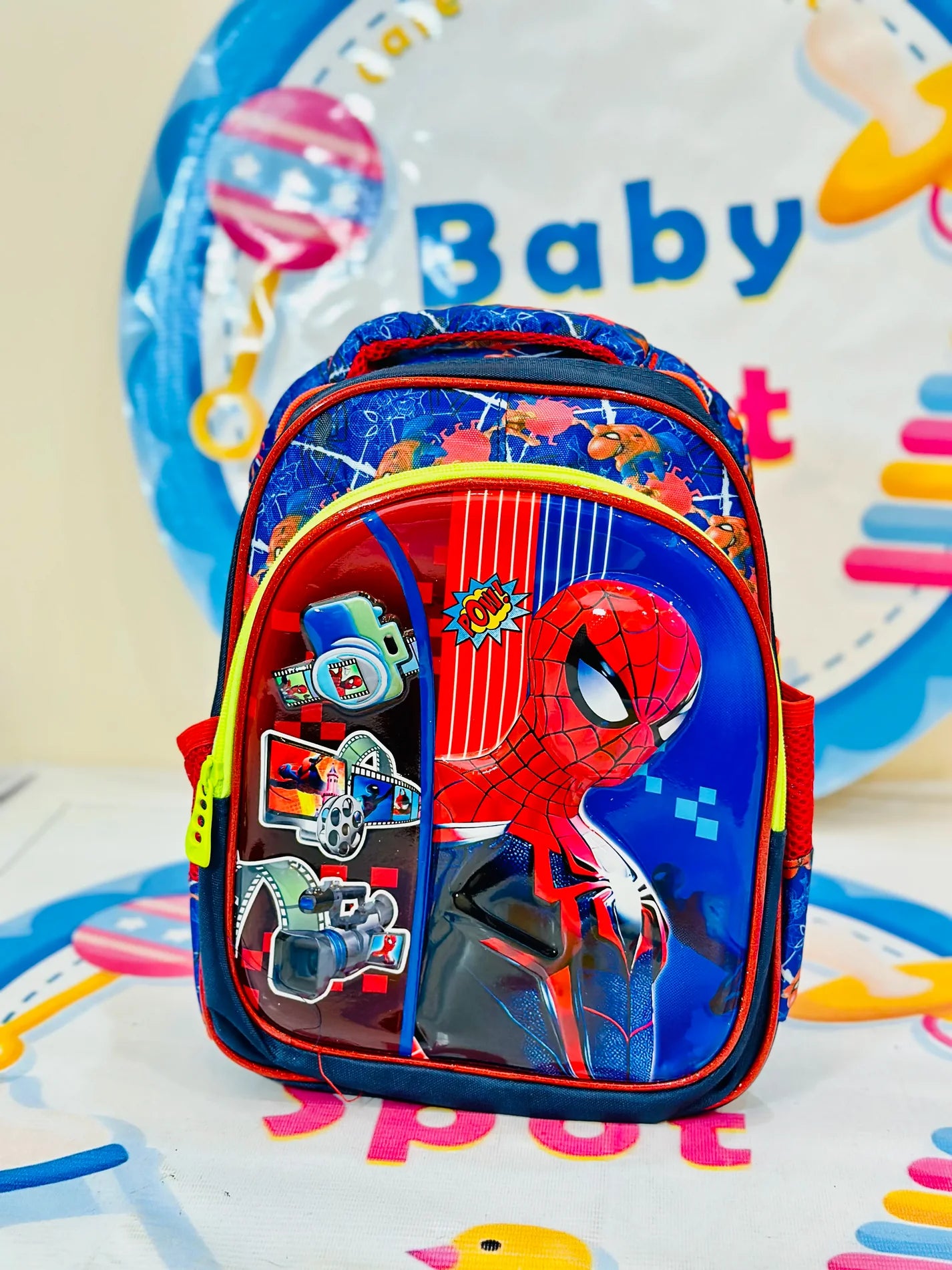 3D Spiderman School Bag Lightweight Backpack 12-13 Inch