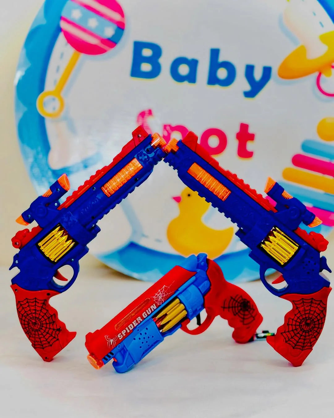 Spiderman Toy Gun with Lights – Action & Adventure