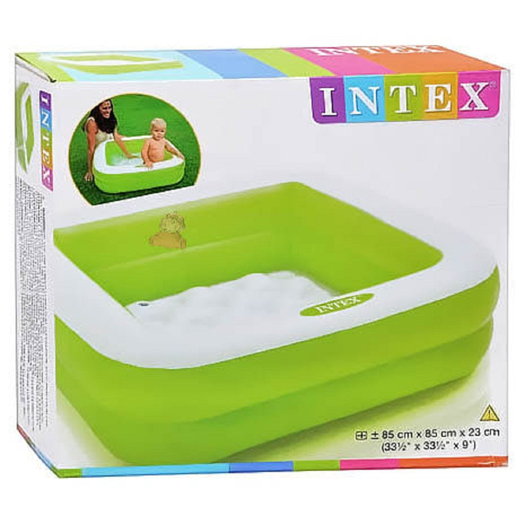 π Dive into fun with our complete range of baby swimming pools! πβοΈ From colorful designs to safe, sturdy materials, we have everything you need to keep your little one cool and entertained this summer. π¦ Perfect for backyard playdates and family gatherings. Discover our collection now and make a splash! ππΆ
INTEX Play Box Baby Pool 33.5" X 33.5" X 9"
33.5" X 33.5" X 9" (85cm x 85cm x 23cm) Inflated.
10ga (0.25mm) vinyl.
Soft Inflatable Floor.
Capacity 6.5" (17cm) of Wall Height 15 gal (57L).
Re