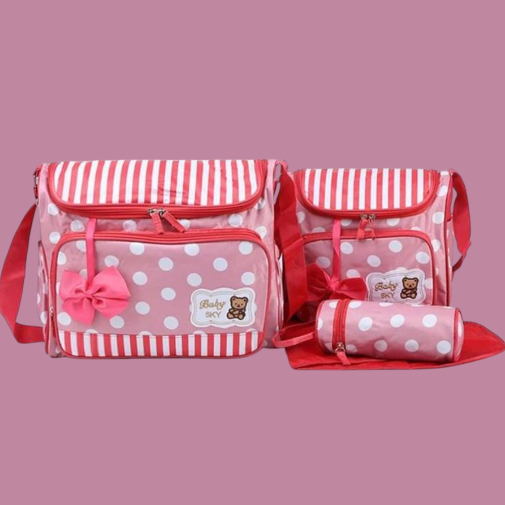 - 🎒 Baby Bag Set – The perfect solution for parents on the go!
- Includes:
- 1 Large Size Bag for all essentials
- 1 Small Size Bag for quick trips
- 1 Feeder Cover to keep bottles safe
- 1 Changing Sheet for hygiene anywhere
- Stylish and practical design with adorable details!
- Available now at www.babyspotofficial.pk
#BabyBagSet #BornBabyEssentials #ParentingMadeEasy #BabyCare #TravelWithBaby #BabySpot