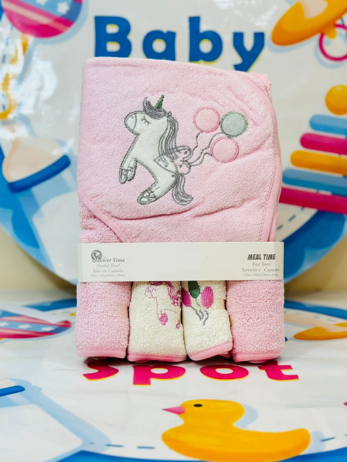 ✨ Keep your little ones comfy and dry with our premium range baby towel set! This set includes 1 soft bath towel and 4 washcloths/facetowels for everyday use. Available in 5 beautiful colors, it's a must-have for your baby's essentials.
Features:
🛁 Complete Set: Includes 1 bath towel and 4 soft, absorbent washcloths.
🌈 5 Beautiful Colors: Perfect for matching with your baby’s essentials.
💎 Premium Quality: Made with baby-friendly, super soft, and highly absorbent fabric.
🌟 Multi-Purpose Use: Ideal