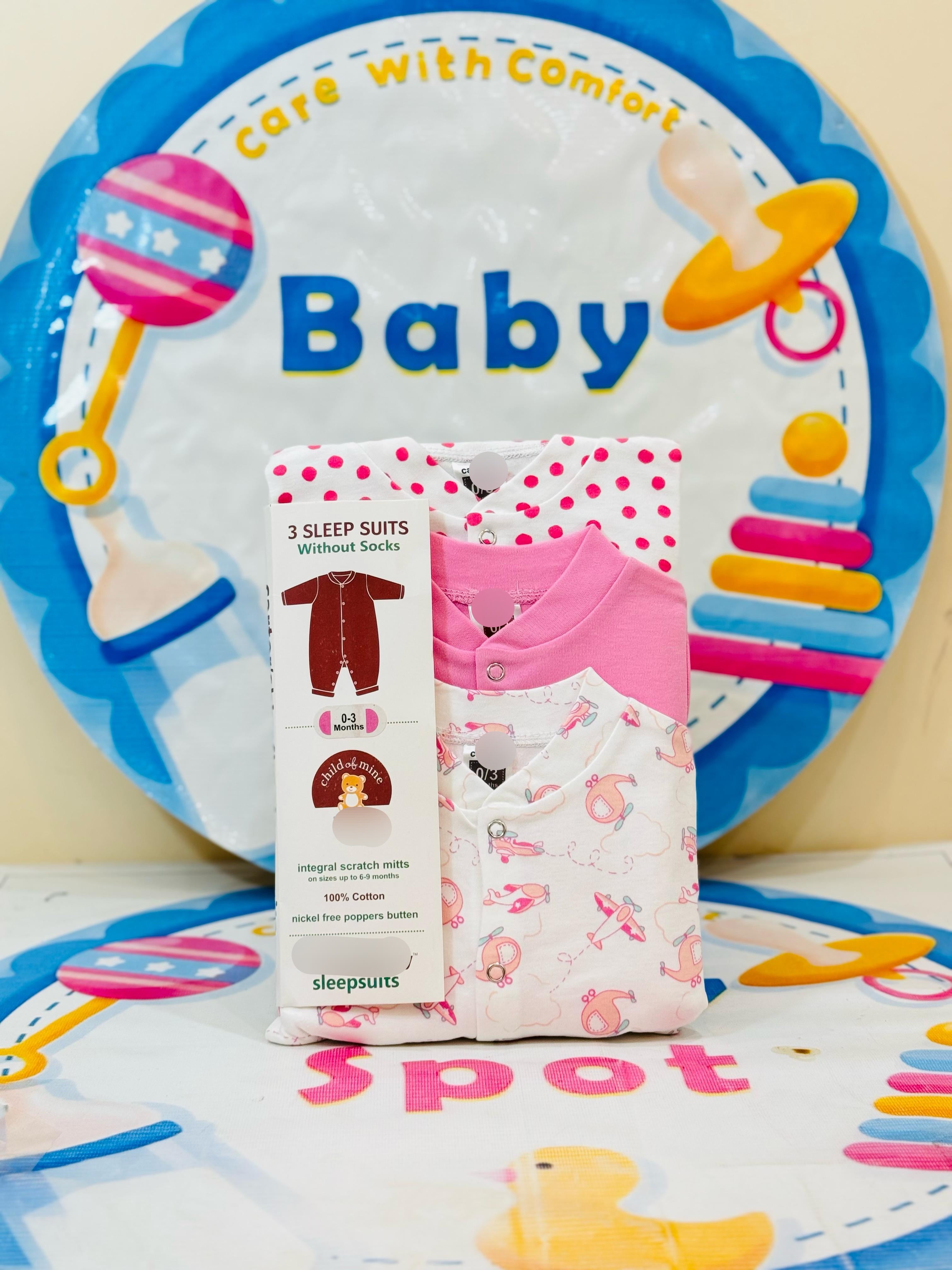 Baby Sleep Suit Rompers, Newborn Sleepwear, Baby Rompers Pakistan, Soft Cotton Rompers, 0-24 Months Baby Clothes, Baby Day & Nightwear, Baby Essentials Online, Baby Spot PK