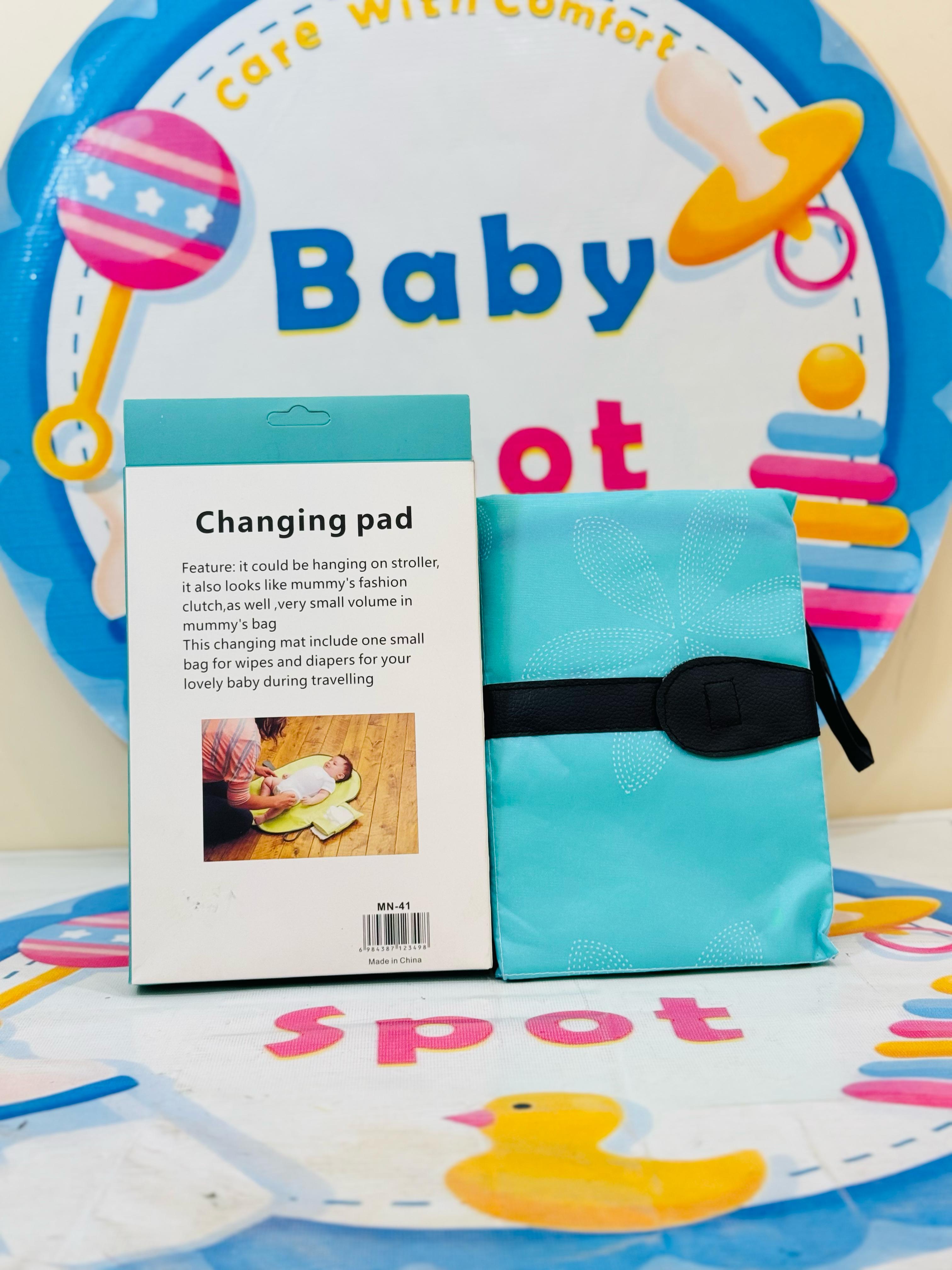 Diaper changing clutch