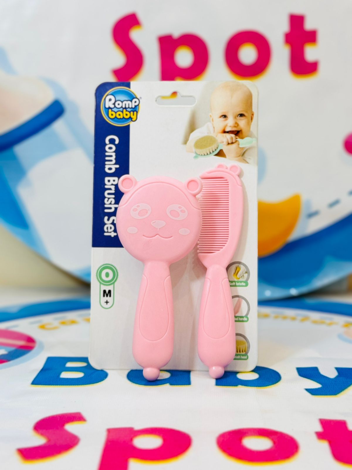 Premium Baby Comb & Brush Set