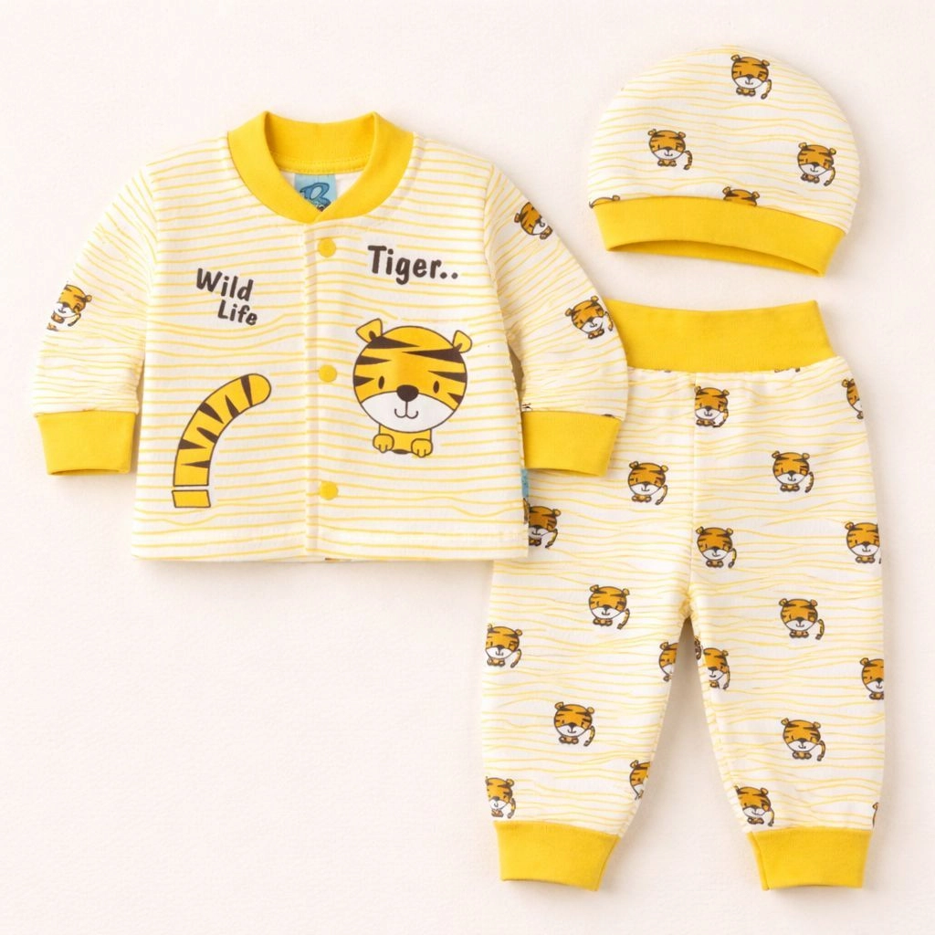 Baby Pajama Suit with Cap(0-3 months)