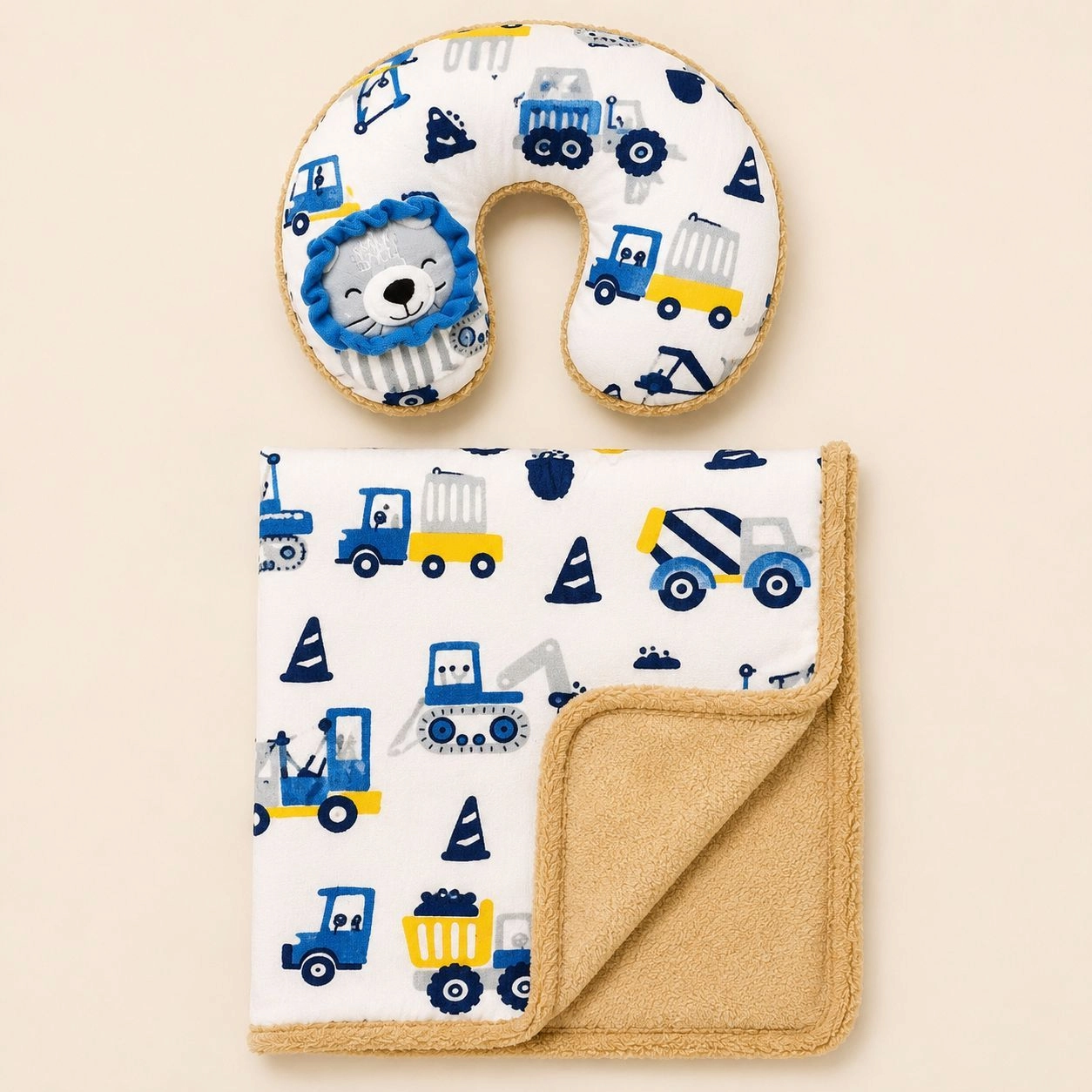 Baby blanket with pillow