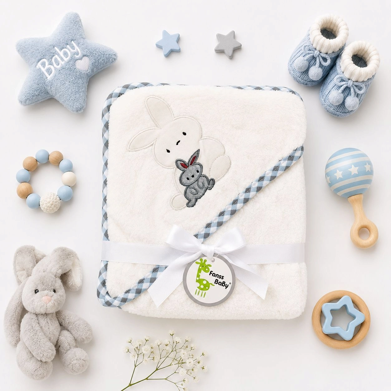 Baby Hooded Fleece Wrapping Sheets